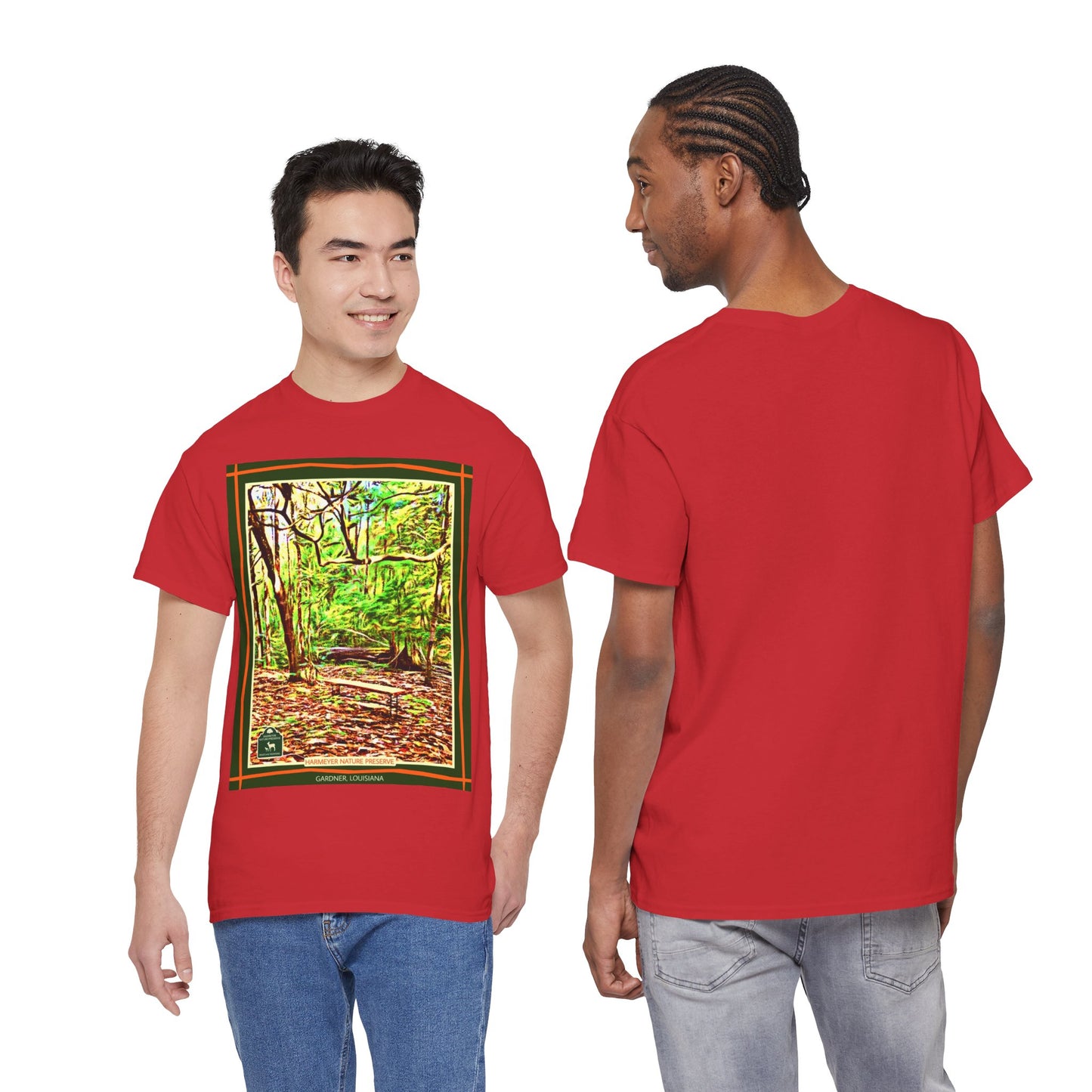 Harmeyer Nature Preserve Tee — Stylized Nature Park Graphic