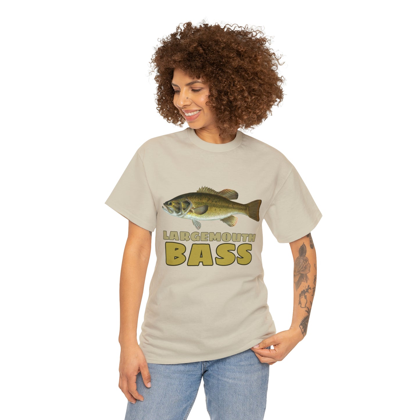 Largemouth Bass Unisex Heavy Cotton Tee