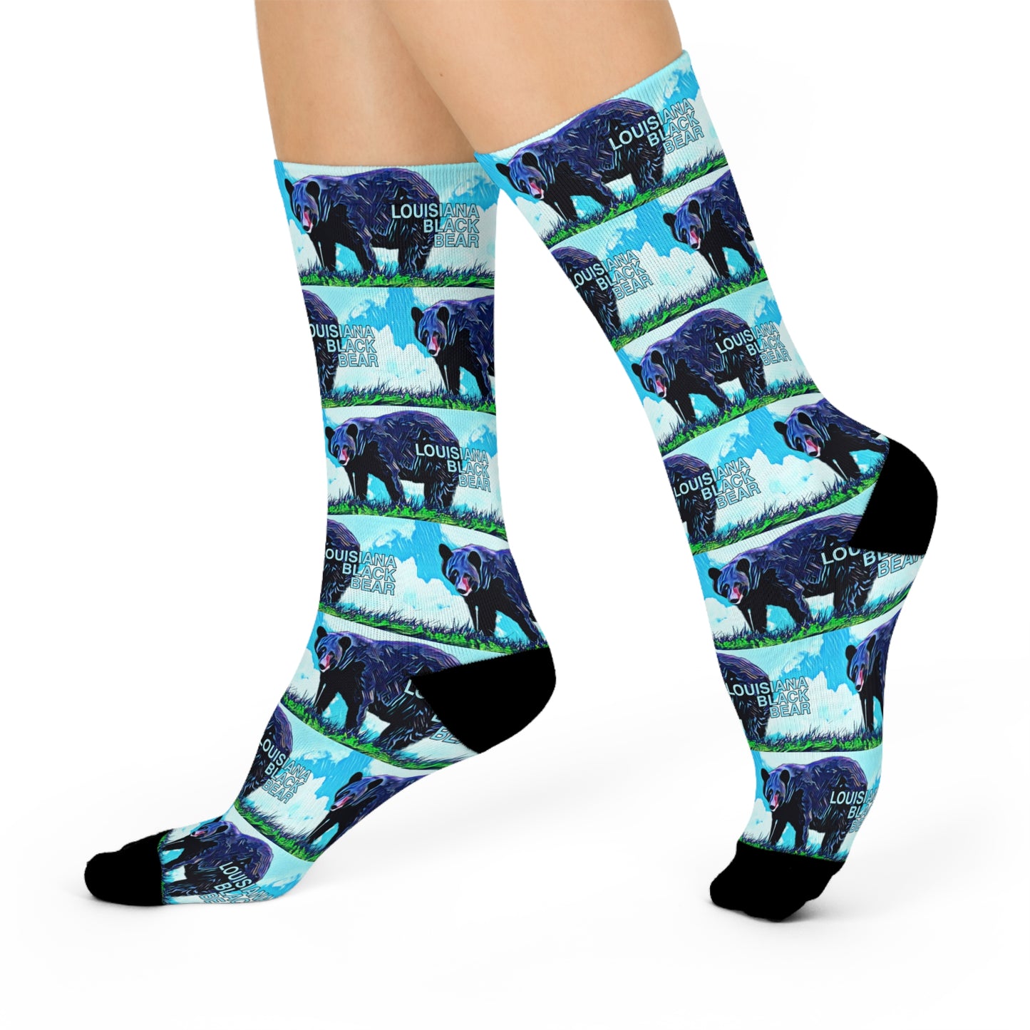 Louisiana Black Bear Crew Socks