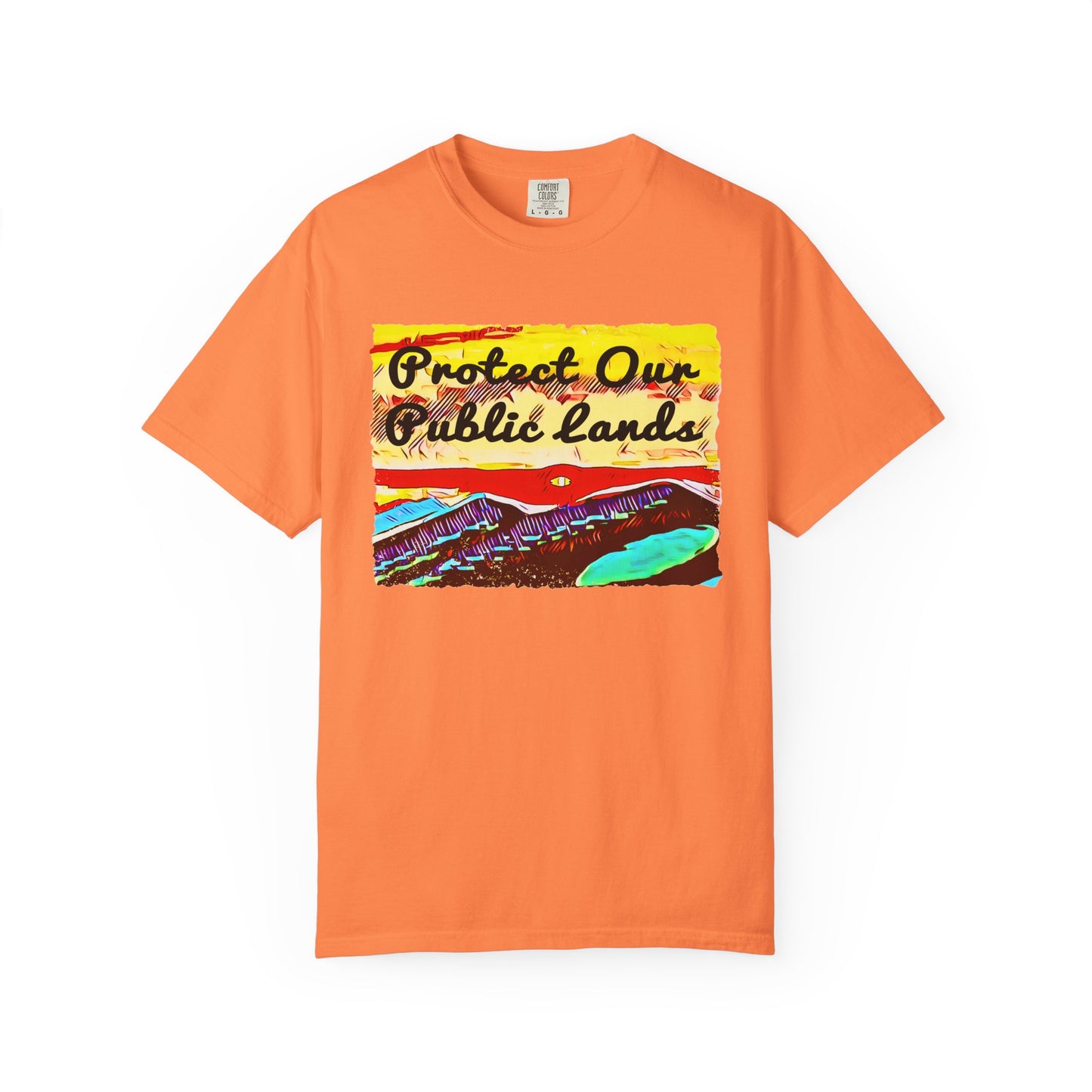 Protect Our Public Lands - Unisex Garment-Dyed Tee for Activists