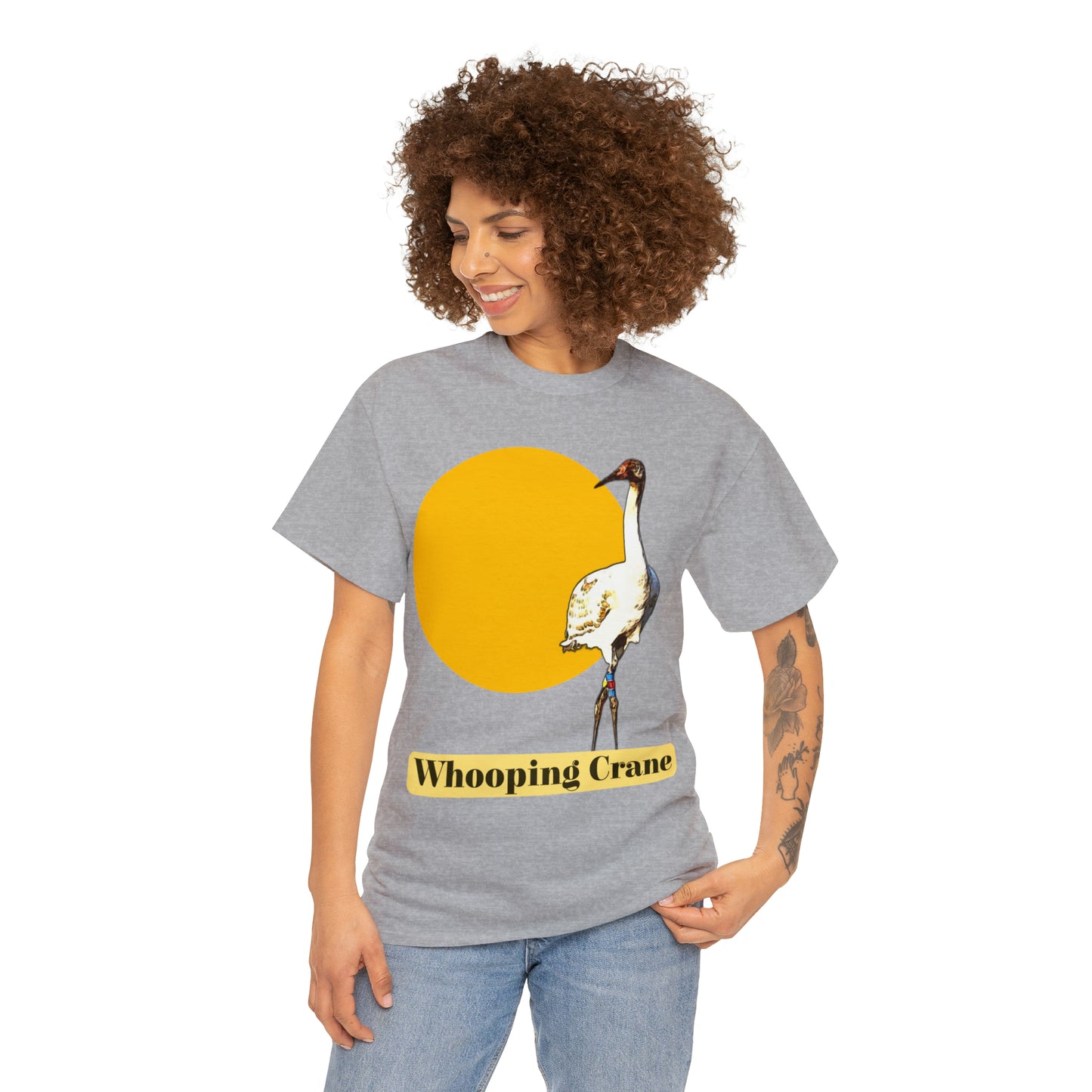 Whooping Crane Unisex Heavy Cotton Tee