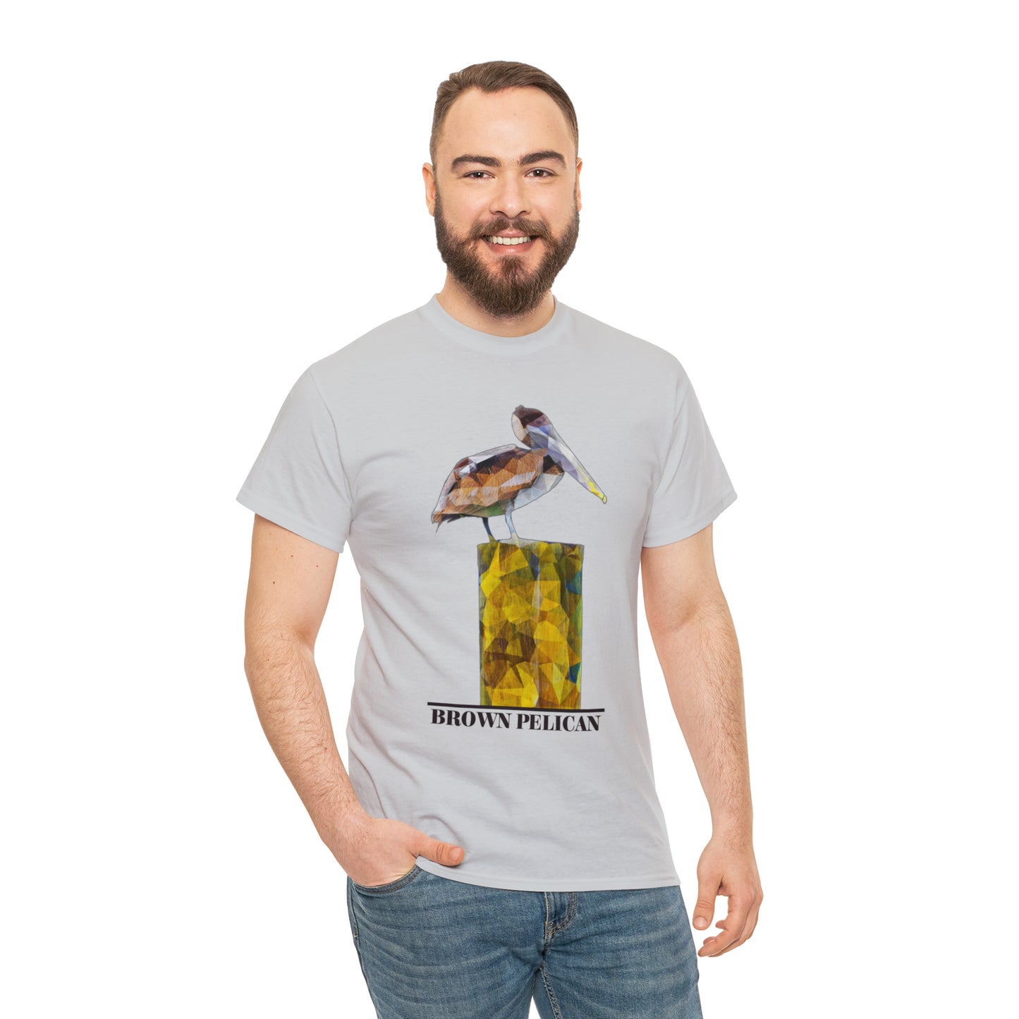 Brown Pelican Unisex Heavy Cotton Tee