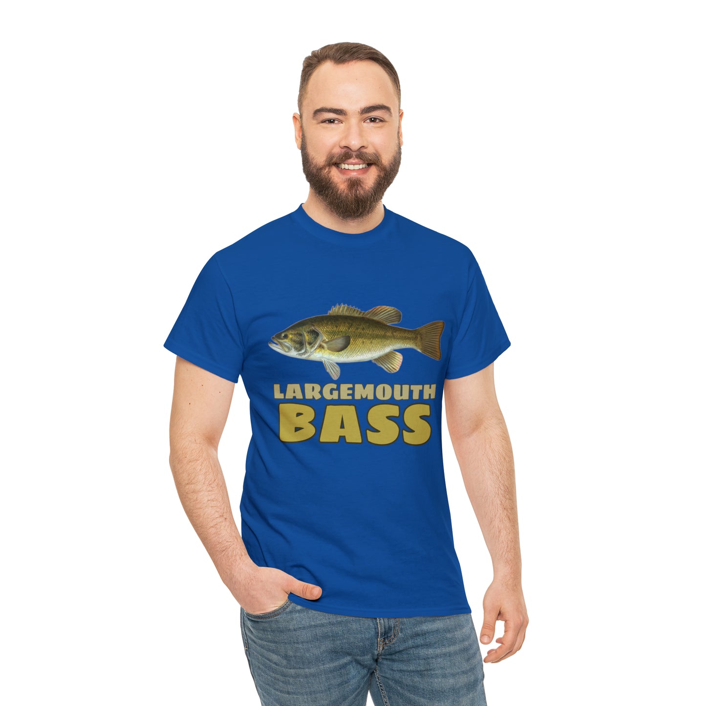 Largemouth Bass Unisex Heavy Cotton Tee