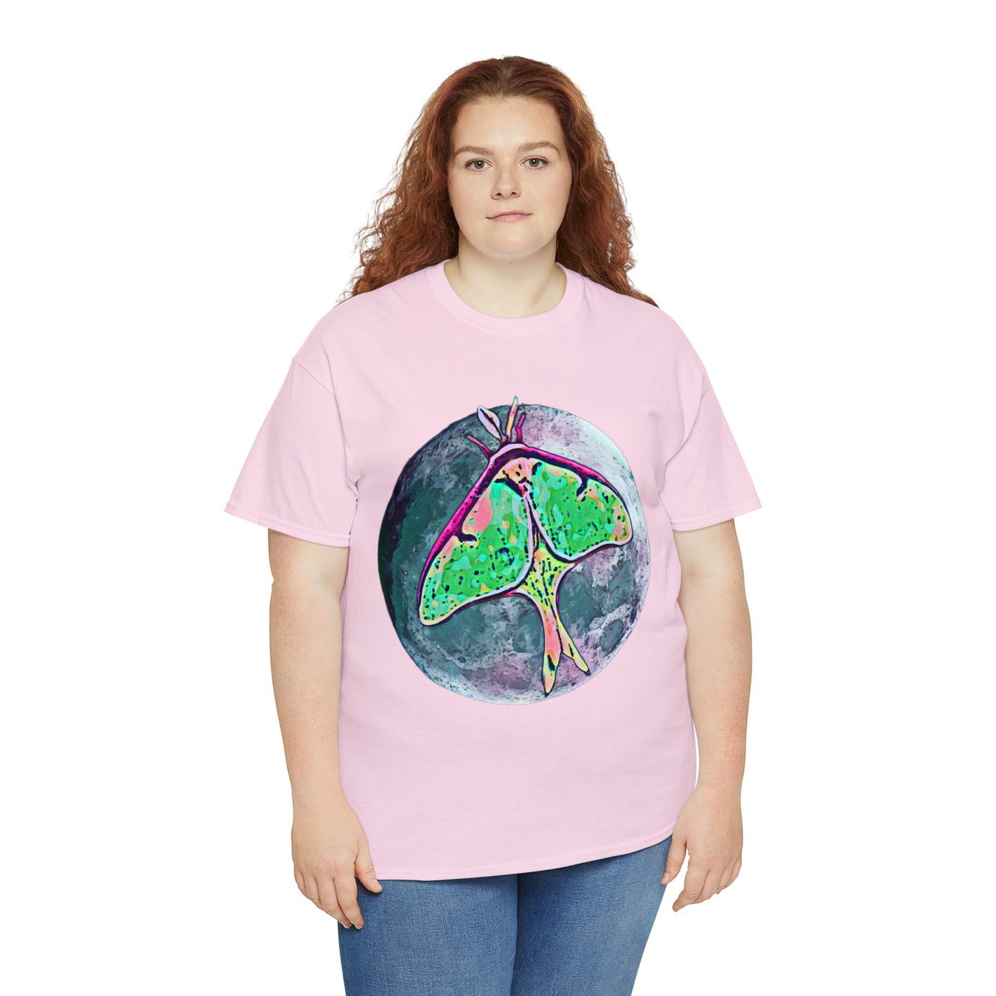 Luna Moth Unisex Heavy Cotton Tee