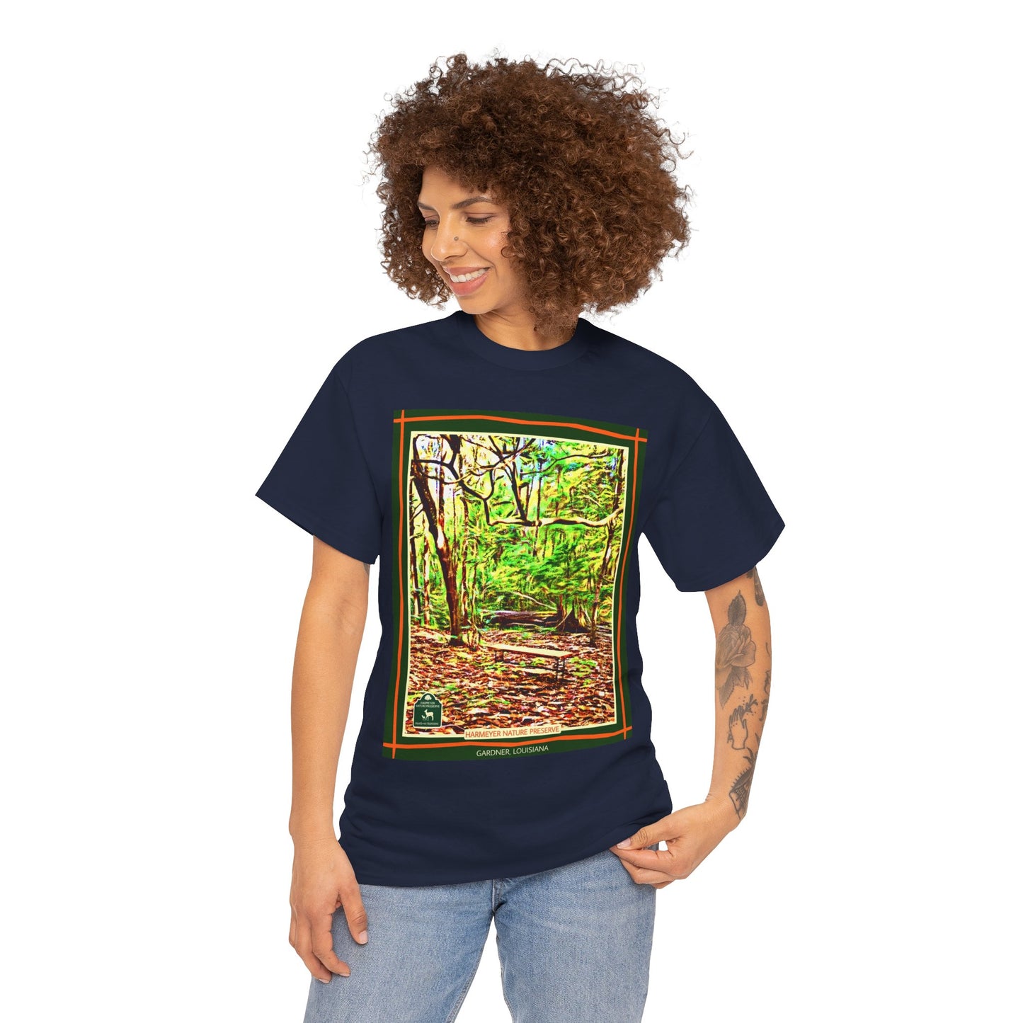 Harmeyer Nature Preserve Tee — Stylized Nature Park Graphic