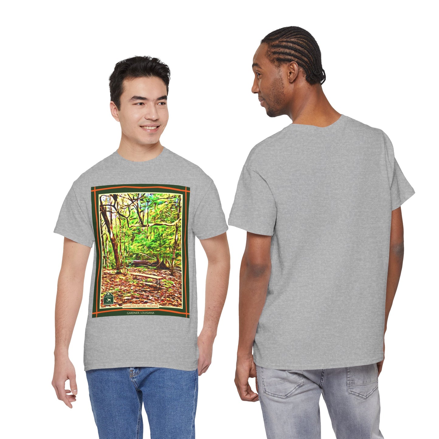 Harmeyer Nature Preserve Tee — Stylized Nature Park Graphic