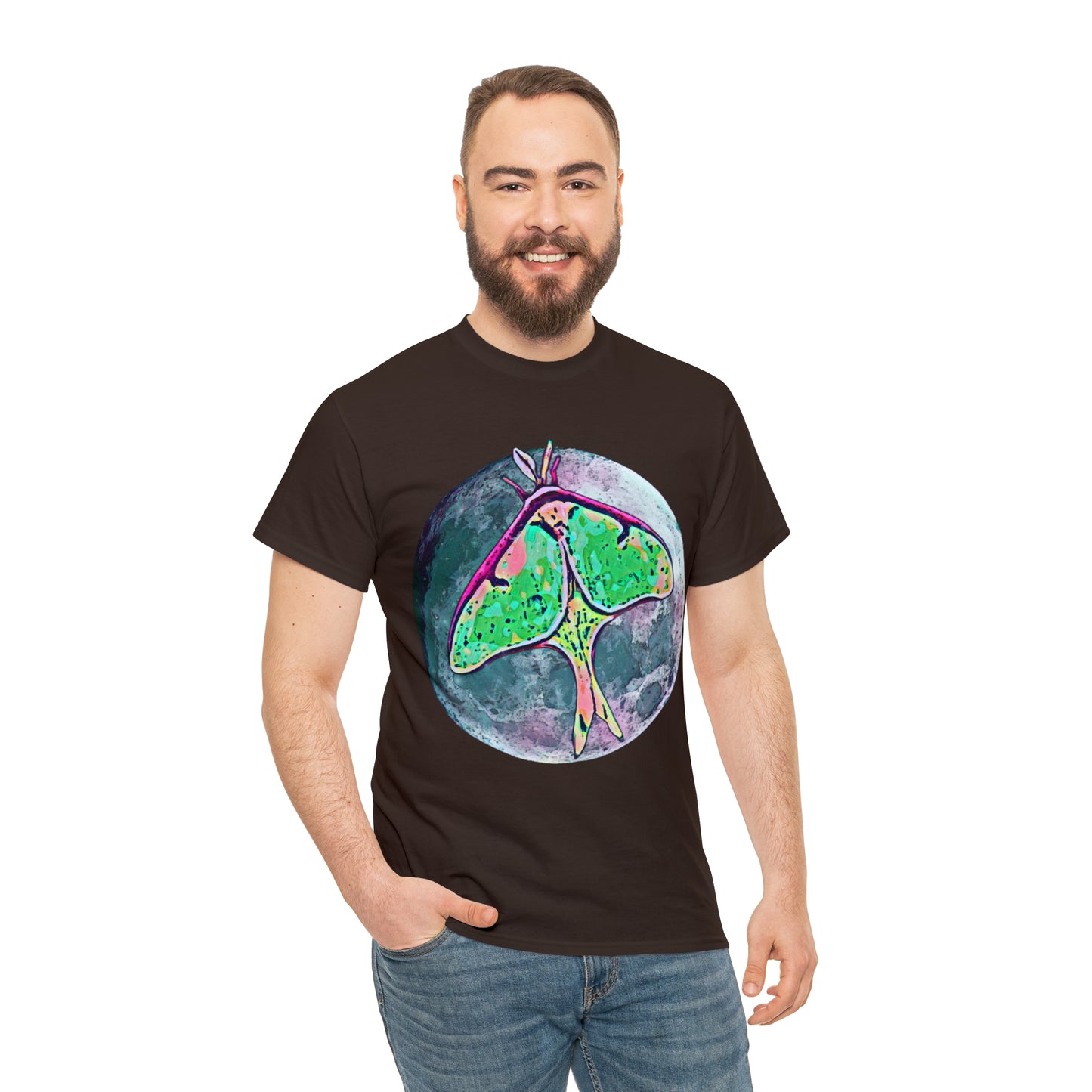 Luna Moth Unisex Heavy Cotton Tee