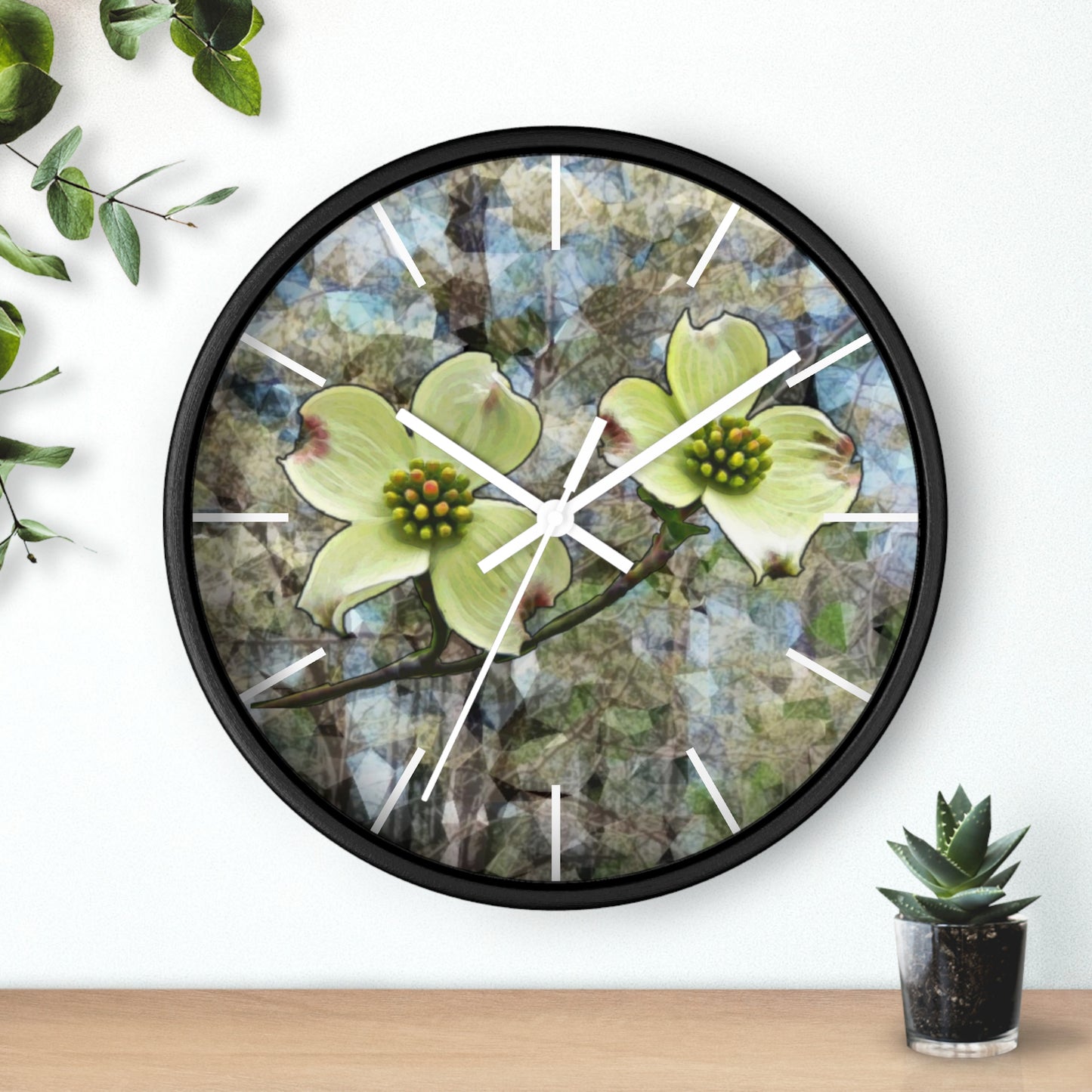 Kisatchie Dogwoods Wall Clock