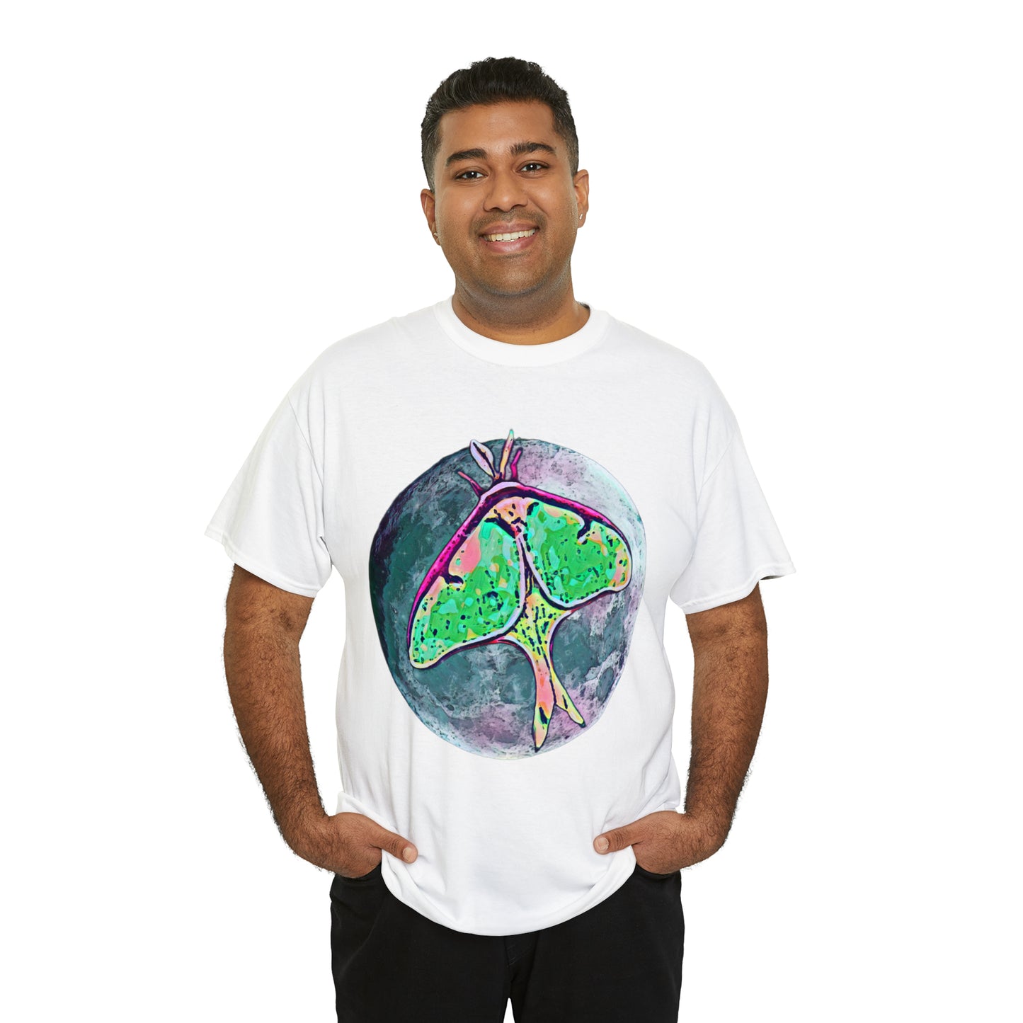 Luna Moth Unisex Heavy Cotton Tee