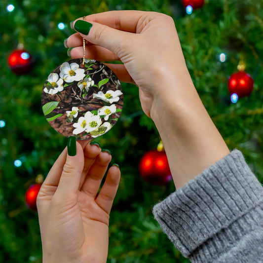 Porcelain Dogwoods Ornament