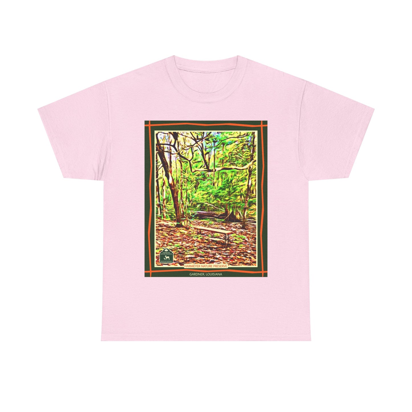 Harmeyer Nature Preserve Tee — Stylized Nature Park Graphic