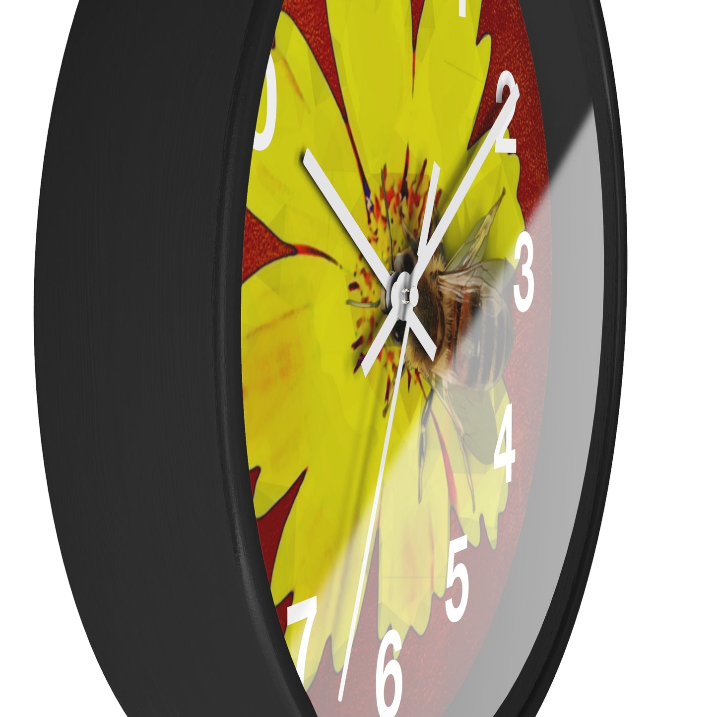 Bee and Flower Wall Clock