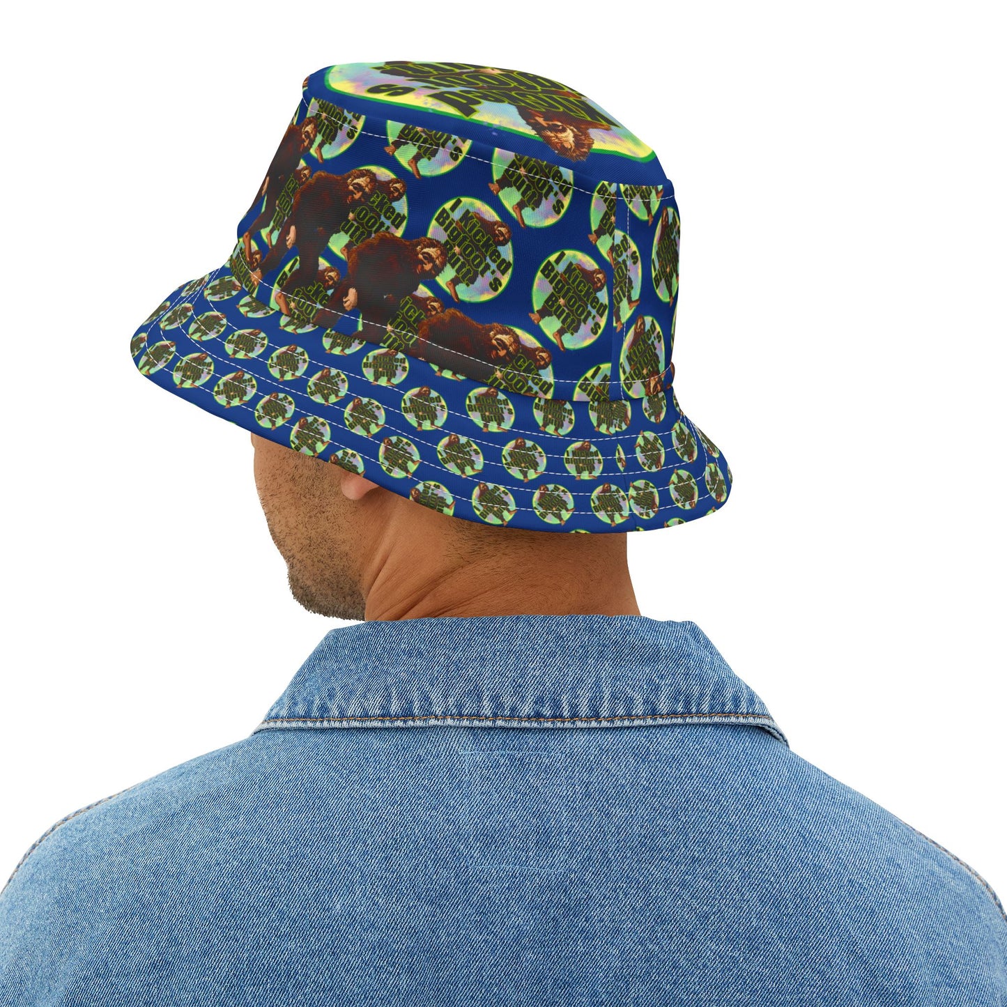 I Kicked Bigfoot's Butt Bucket Hat — Funny Bigfoot Novelty Hat