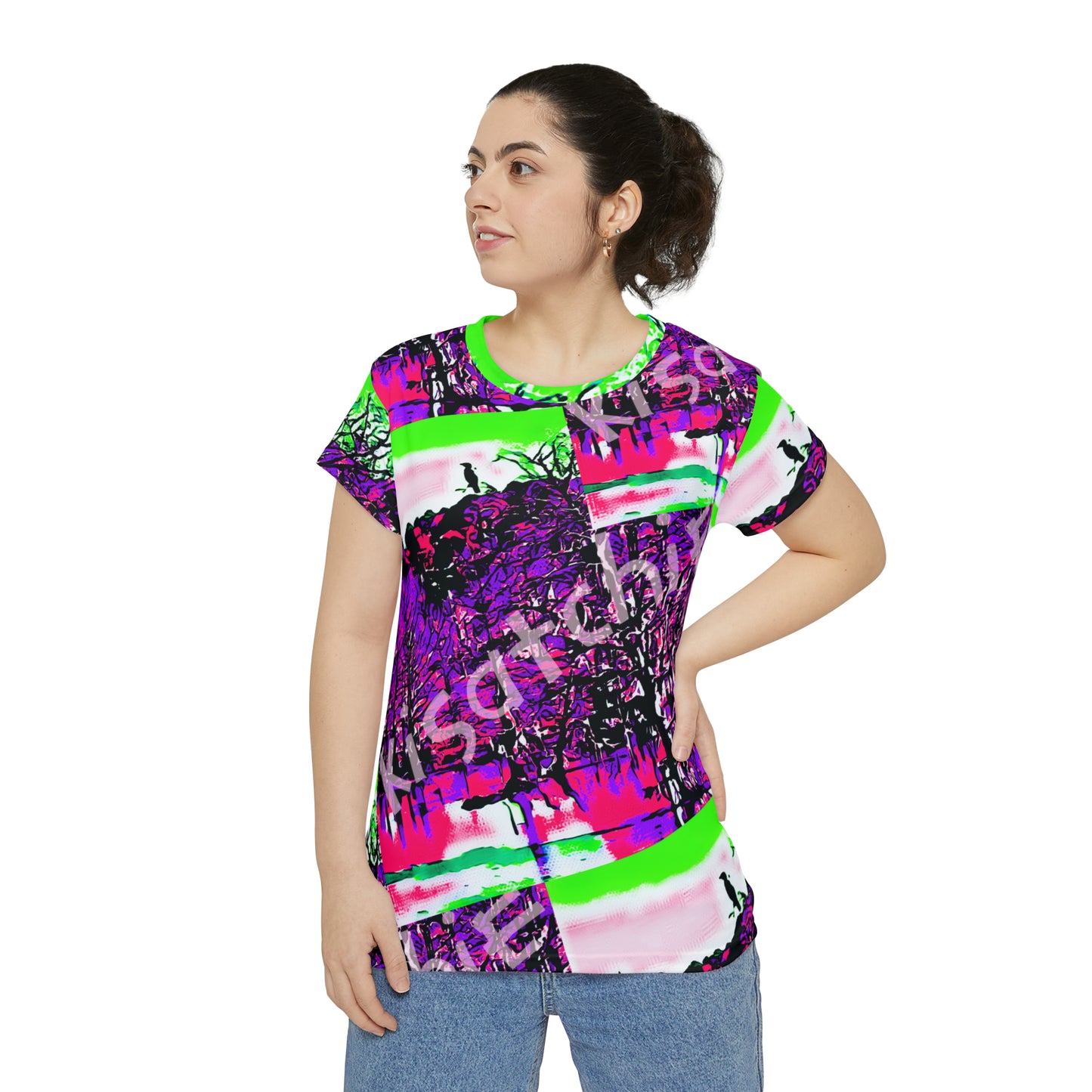 Woman's KisatchieAbsurda Short Sleeve Shirt