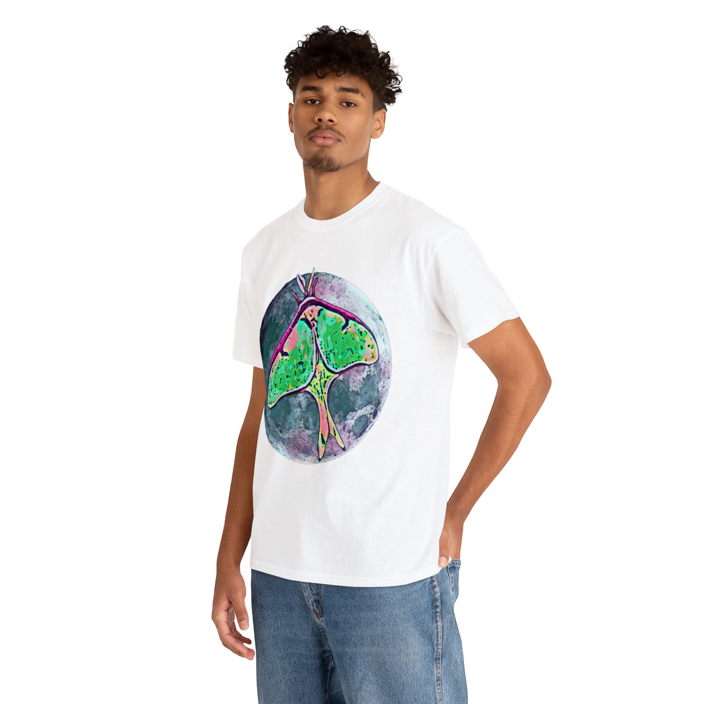 Luna Moth Unisex Heavy Cotton Tee