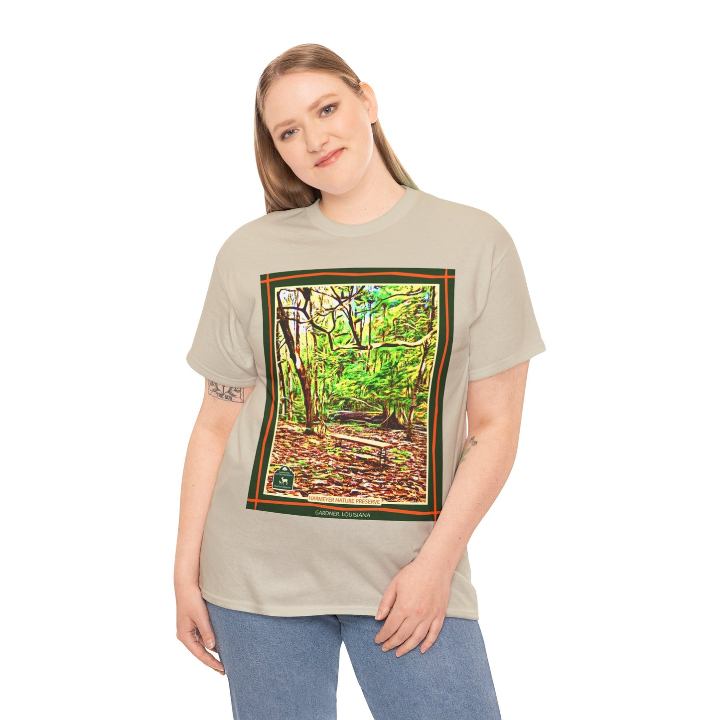 Harmeyer Nature Preserve Tee — Stylized Nature Park Graphic
