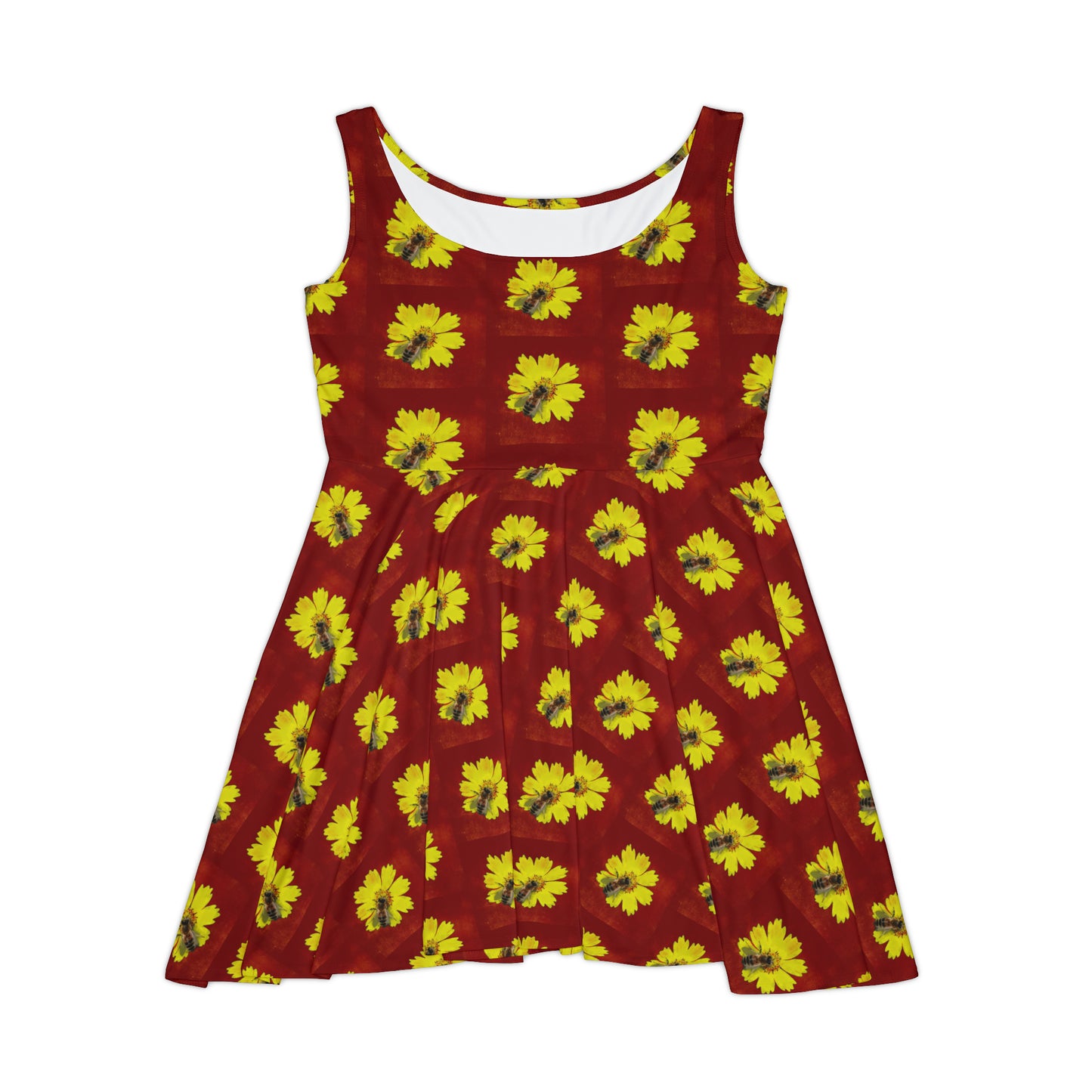 Bee and Flower Skater Dress