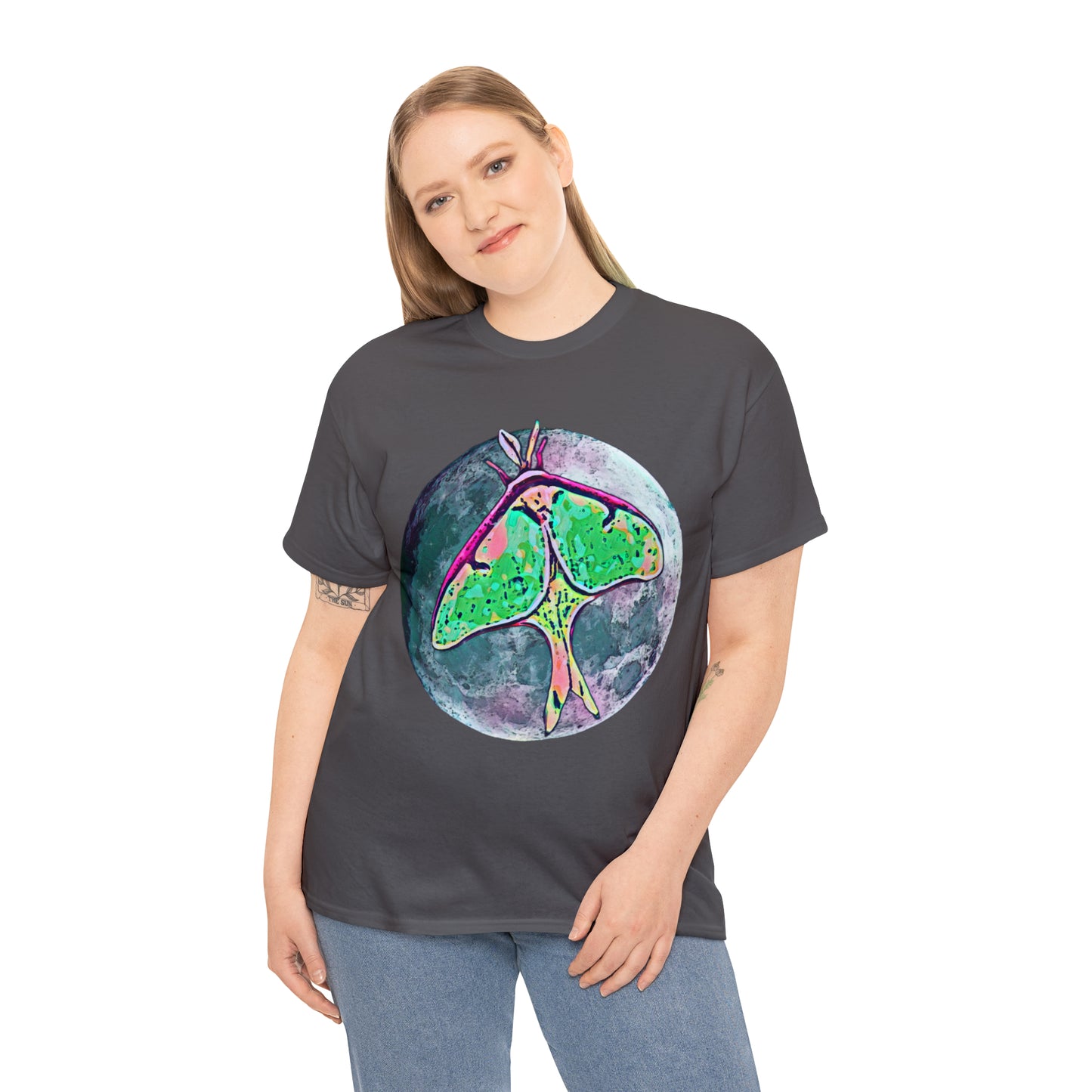 Luna Moth Unisex Heavy Cotton Tee