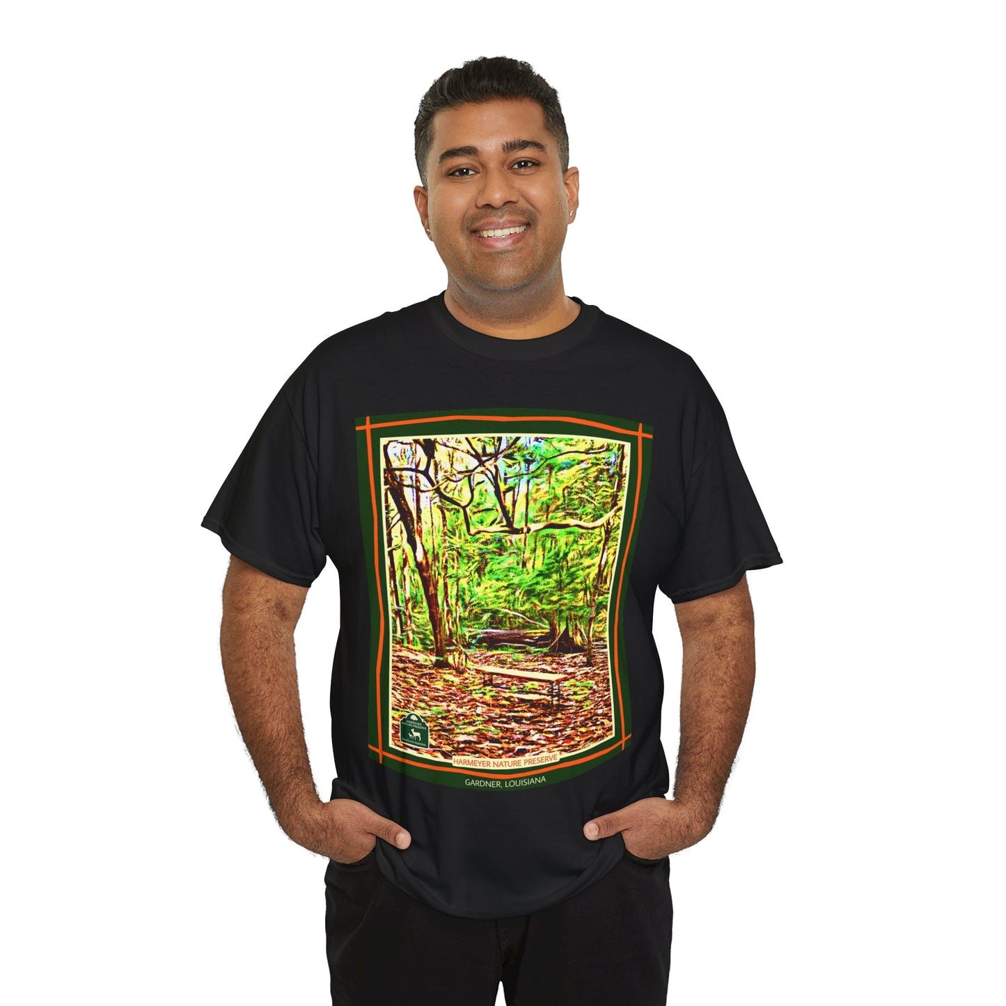 Harmeyer Nature Preserve Tee — Stylized Nature Park Graphic