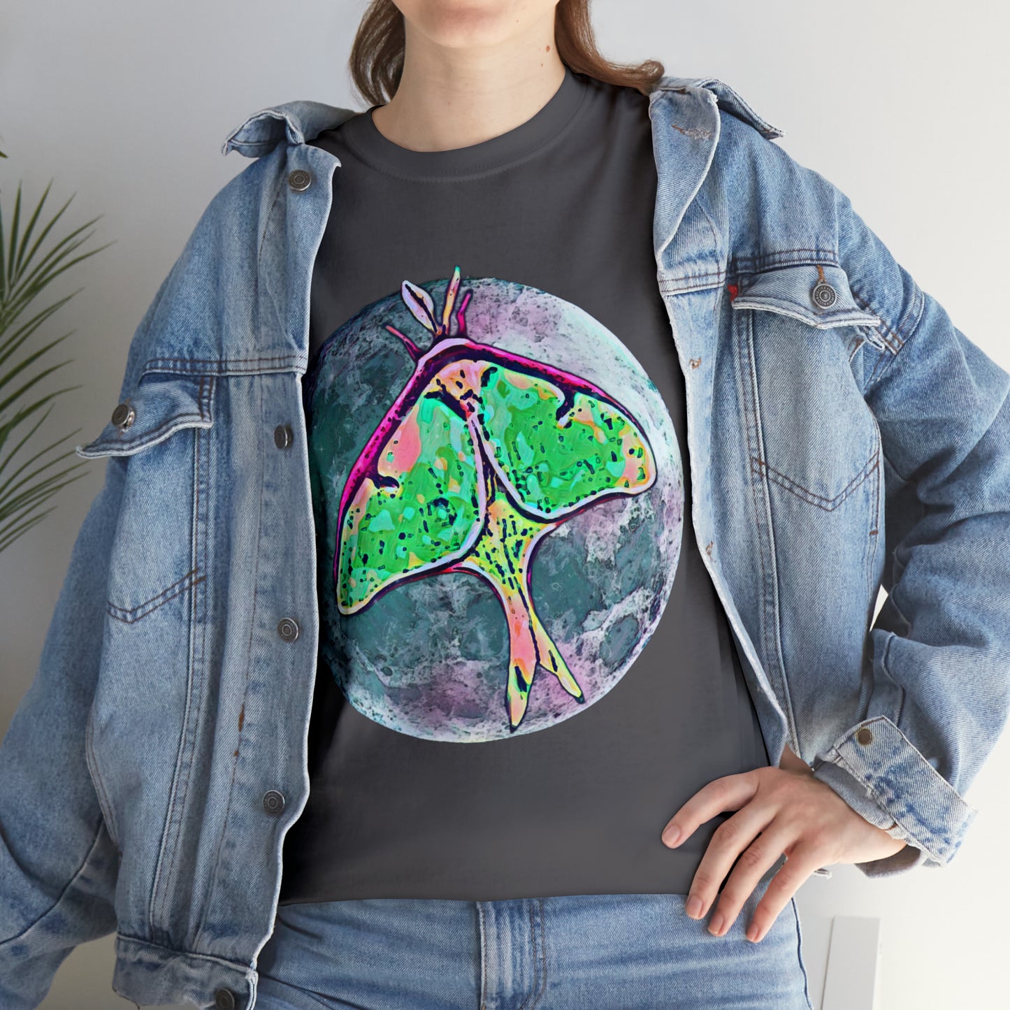 Luna Moth Unisex Heavy Cotton Tee