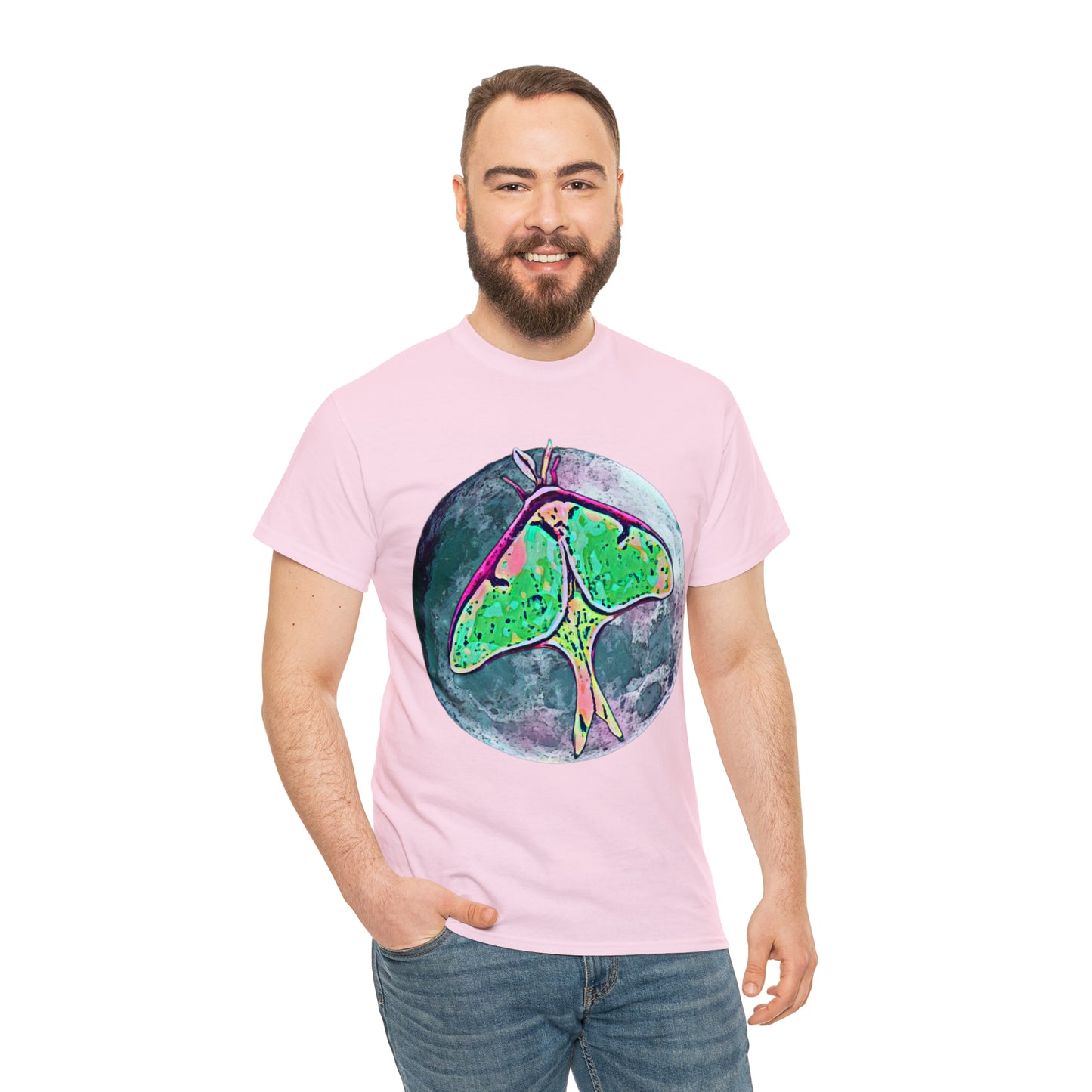 Luna Moth Unisex Heavy Cotton Tee