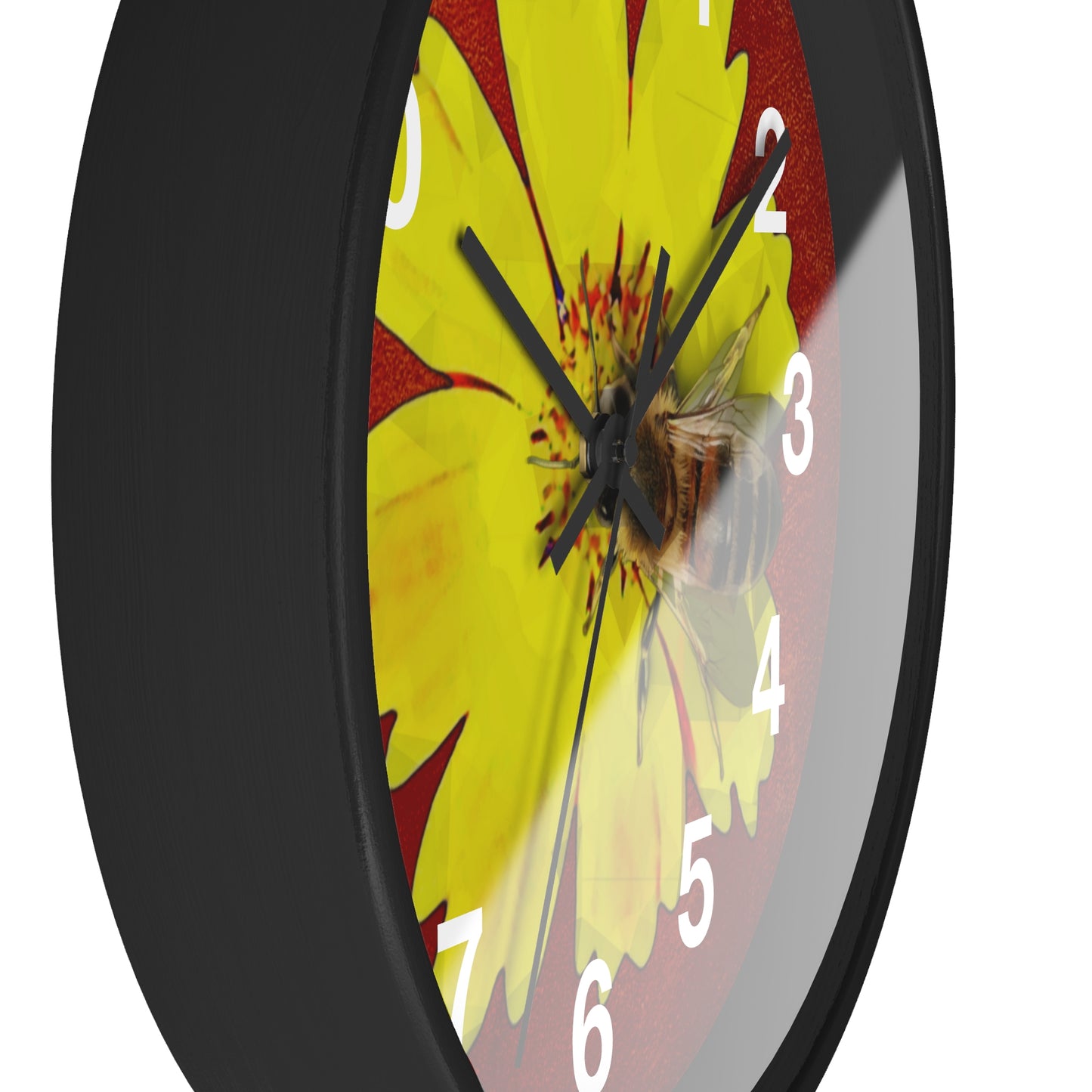 Bee and Flower Wall Clock