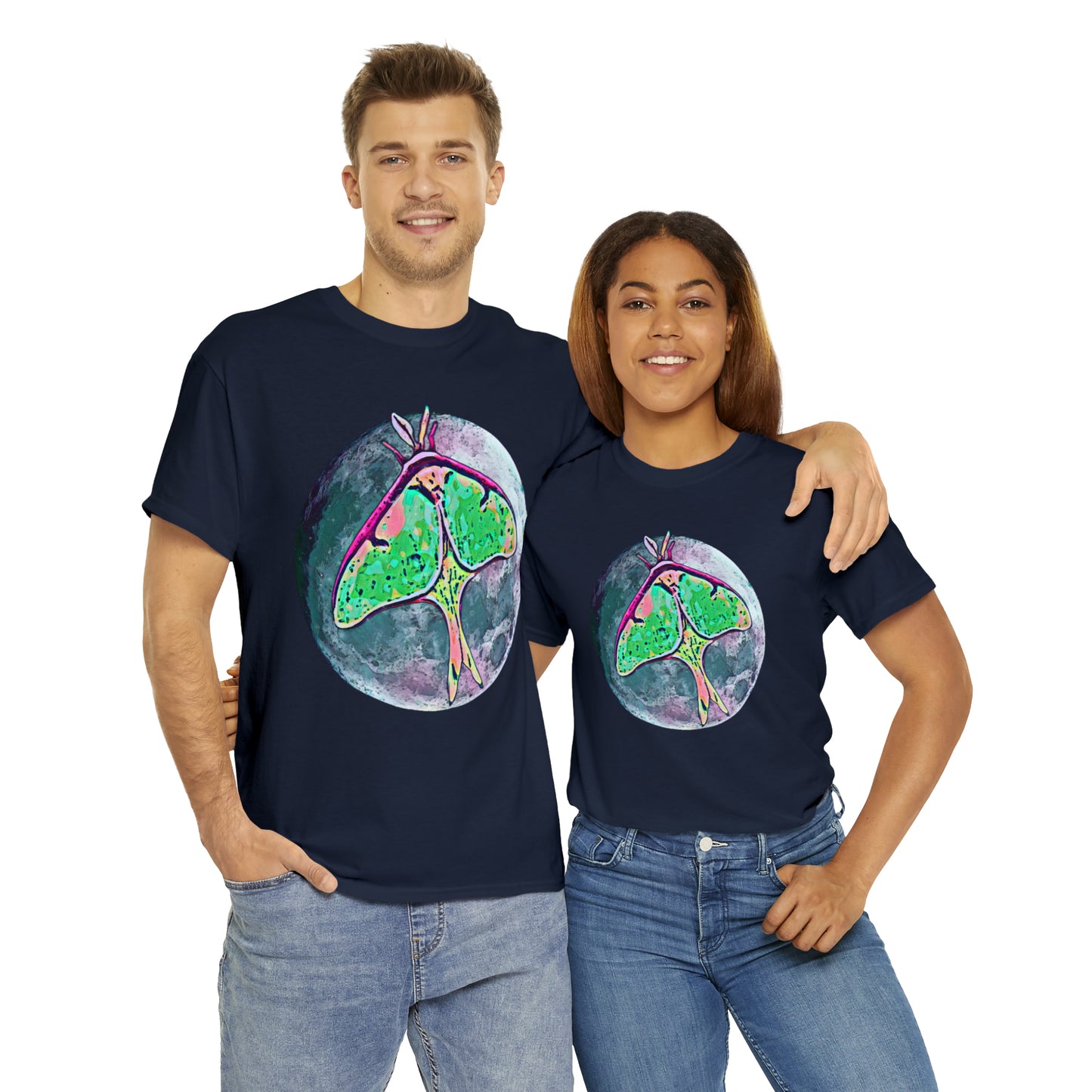 Luna Moth Unisex Heavy Cotton Tee