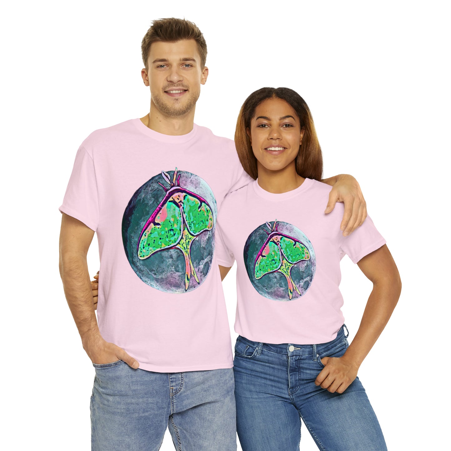 Luna Moth Unisex Heavy Cotton Tee