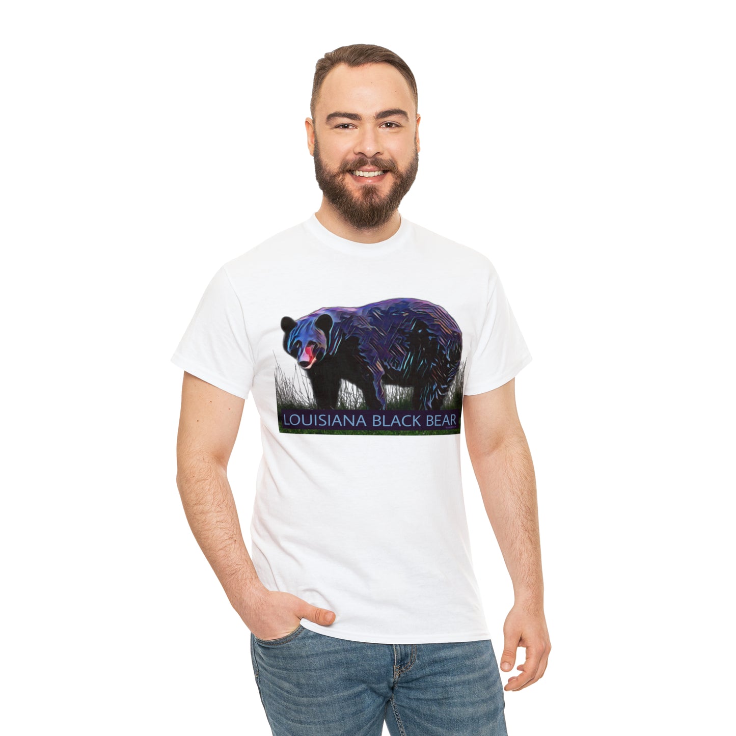 Louisiana Black Bear Unisex Heavy Cotton Tee