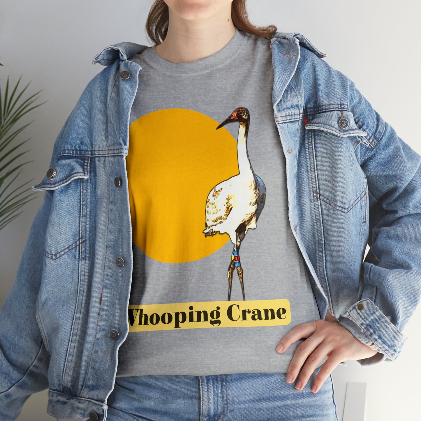 Whooping Crane Unisex Heavy Cotton Tee