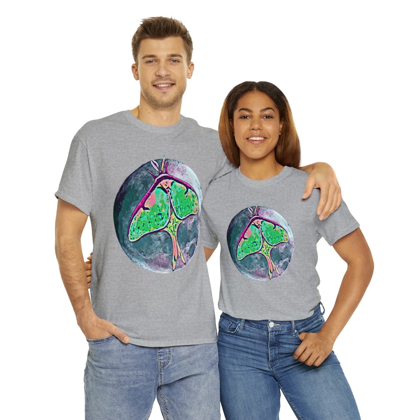 Luna Moth Unisex Heavy Cotton Tee