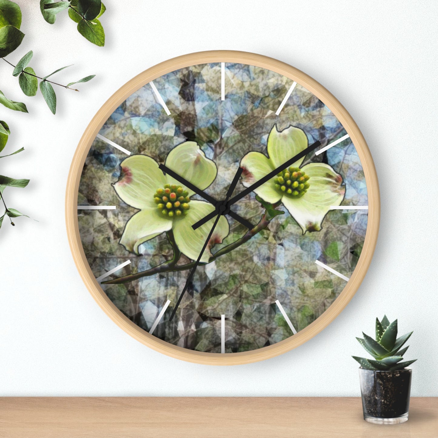 Kisatchie Dogwoods Wall Clock