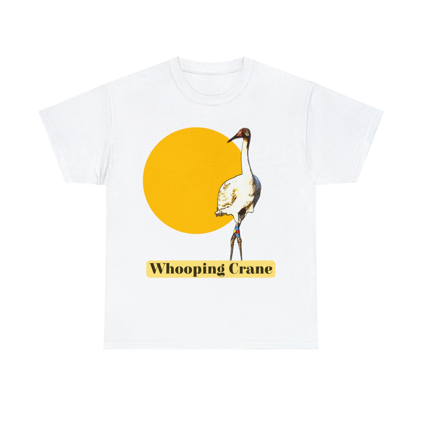 Whooping Crane Unisex Heavy Cotton Tee