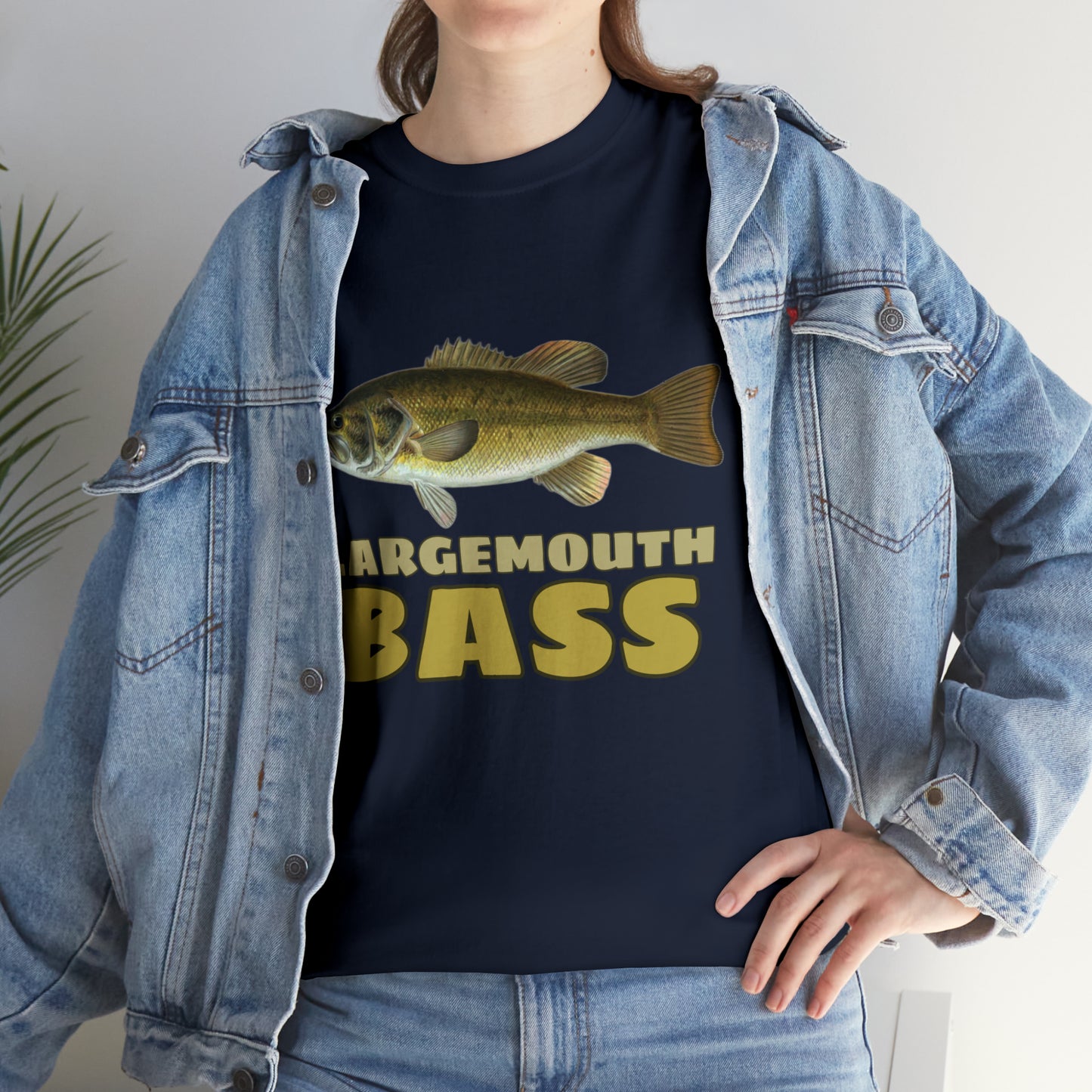 Largemouth Bass Unisex Heavy Cotton Tee