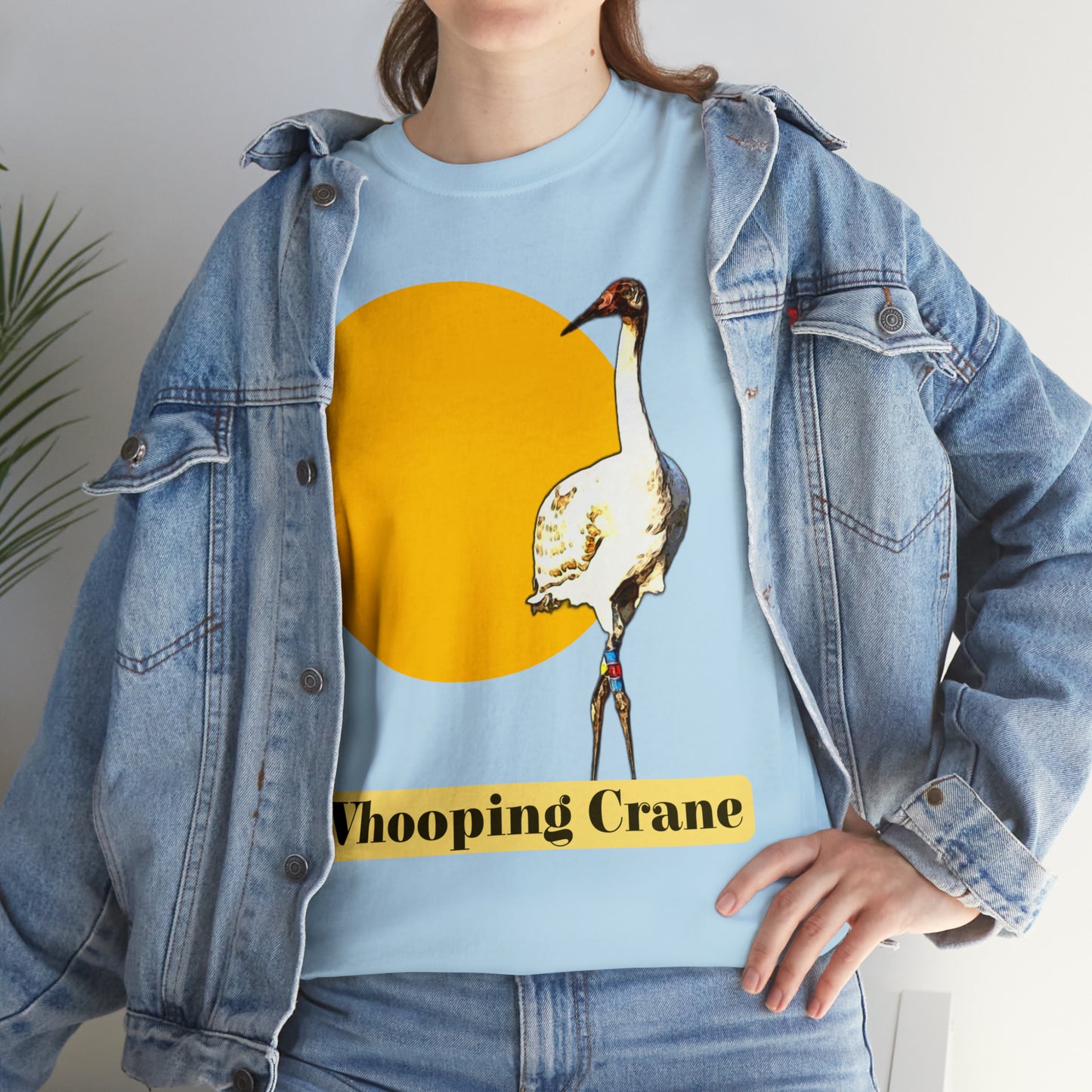 Whooping Crane Unisex Heavy Cotton Tee