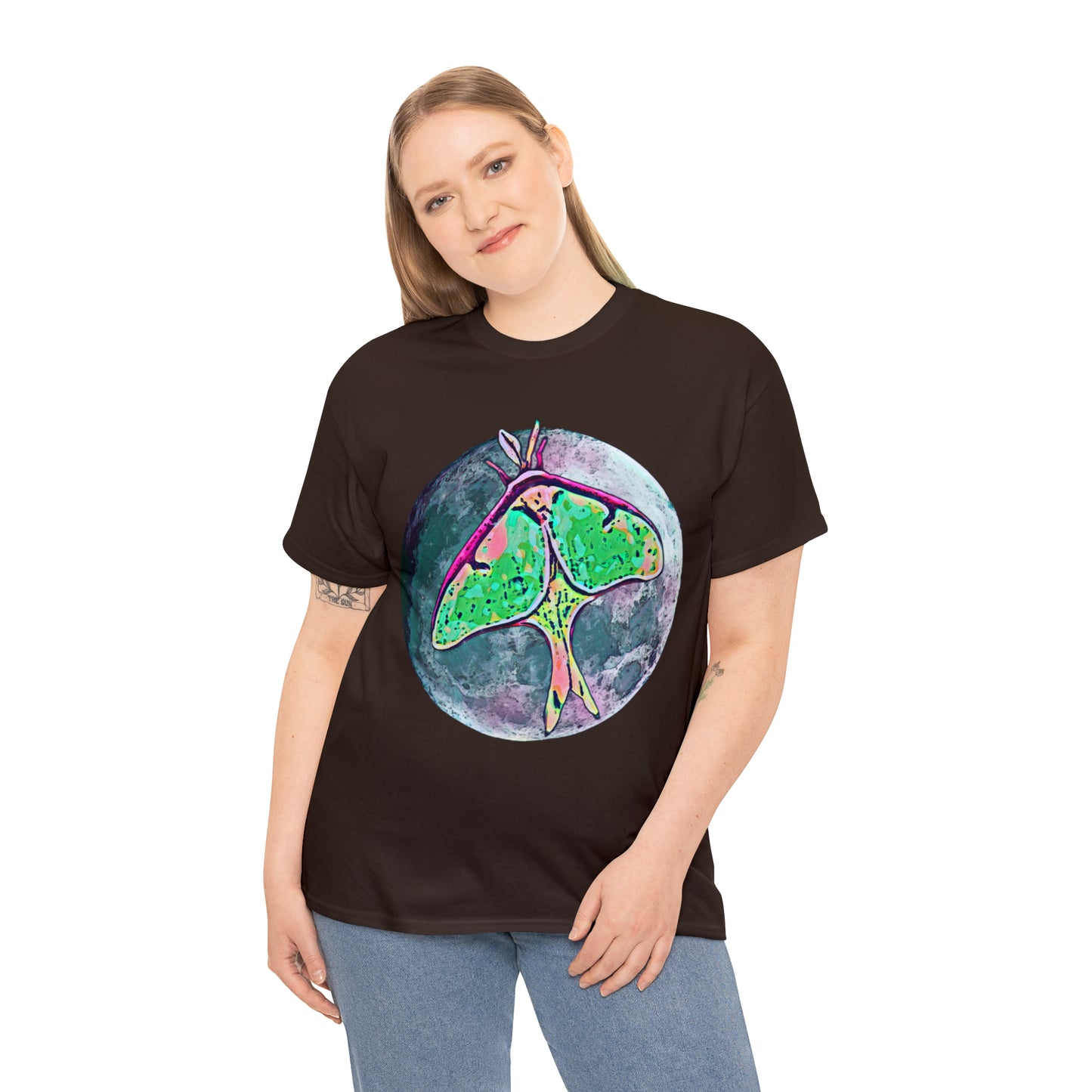 Luna Moth Unisex Heavy Cotton Tee