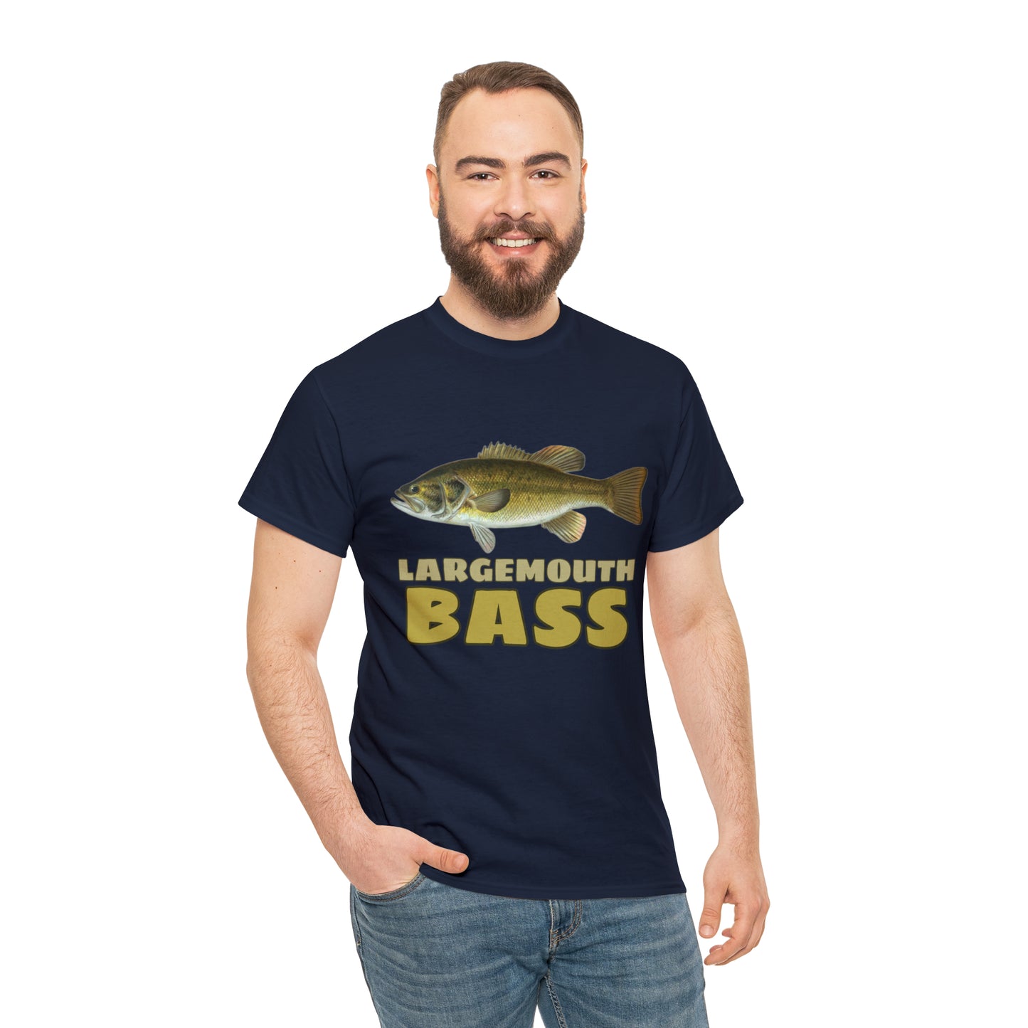 Largemouth Bass Unisex Heavy Cotton Tee