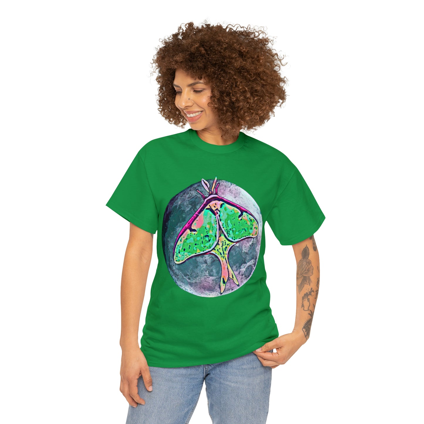 Luna Moth Unisex Heavy Cotton Tee