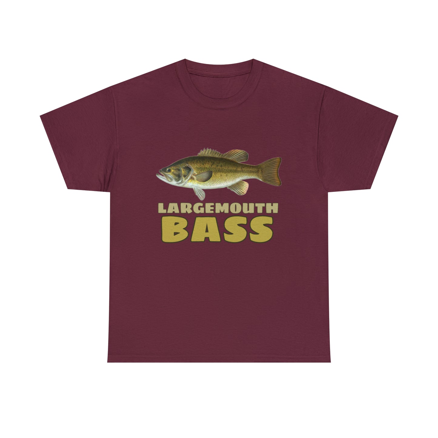 Largemouth Bass Unisex Heavy Cotton Tee