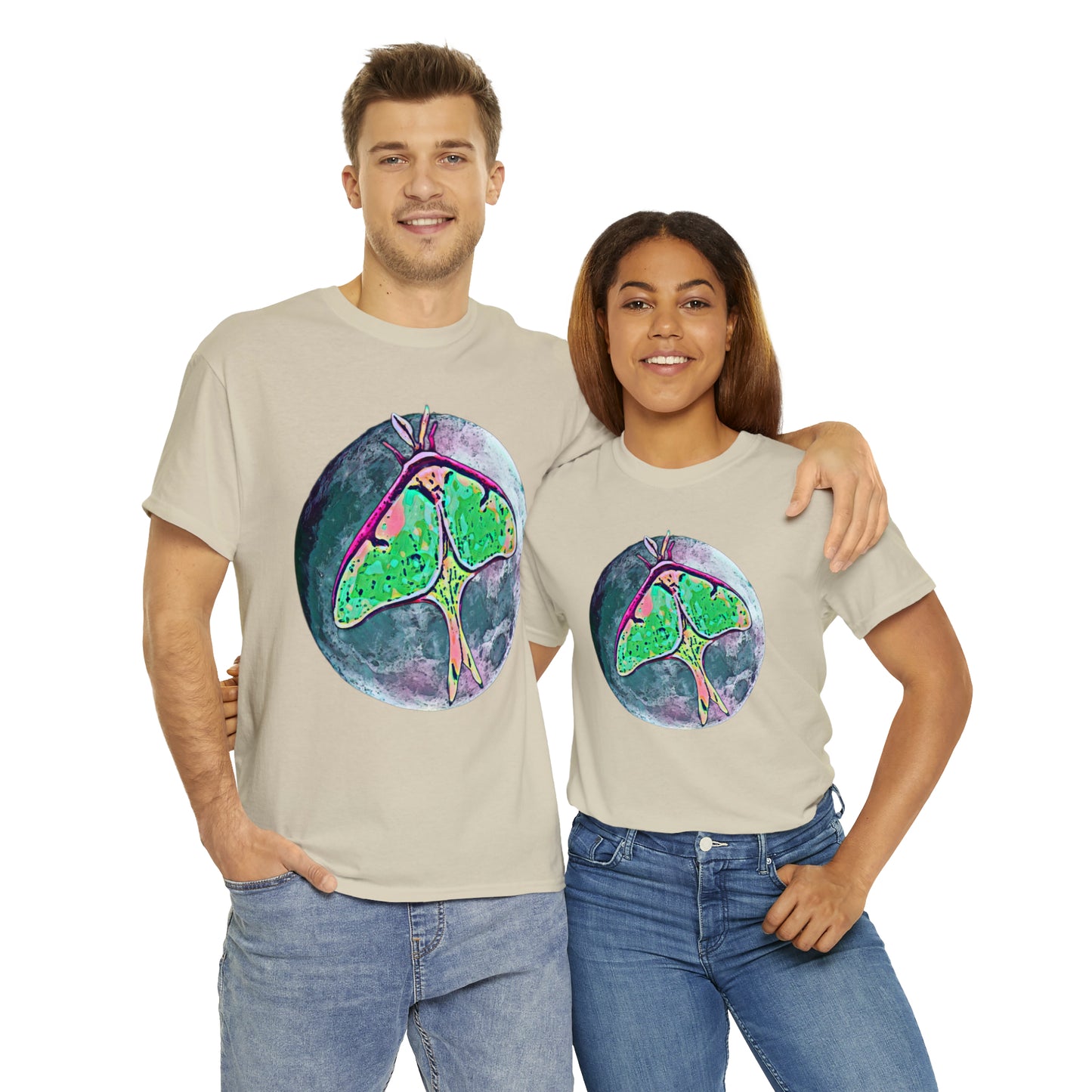 Luna Moth Unisex Heavy Cotton Tee