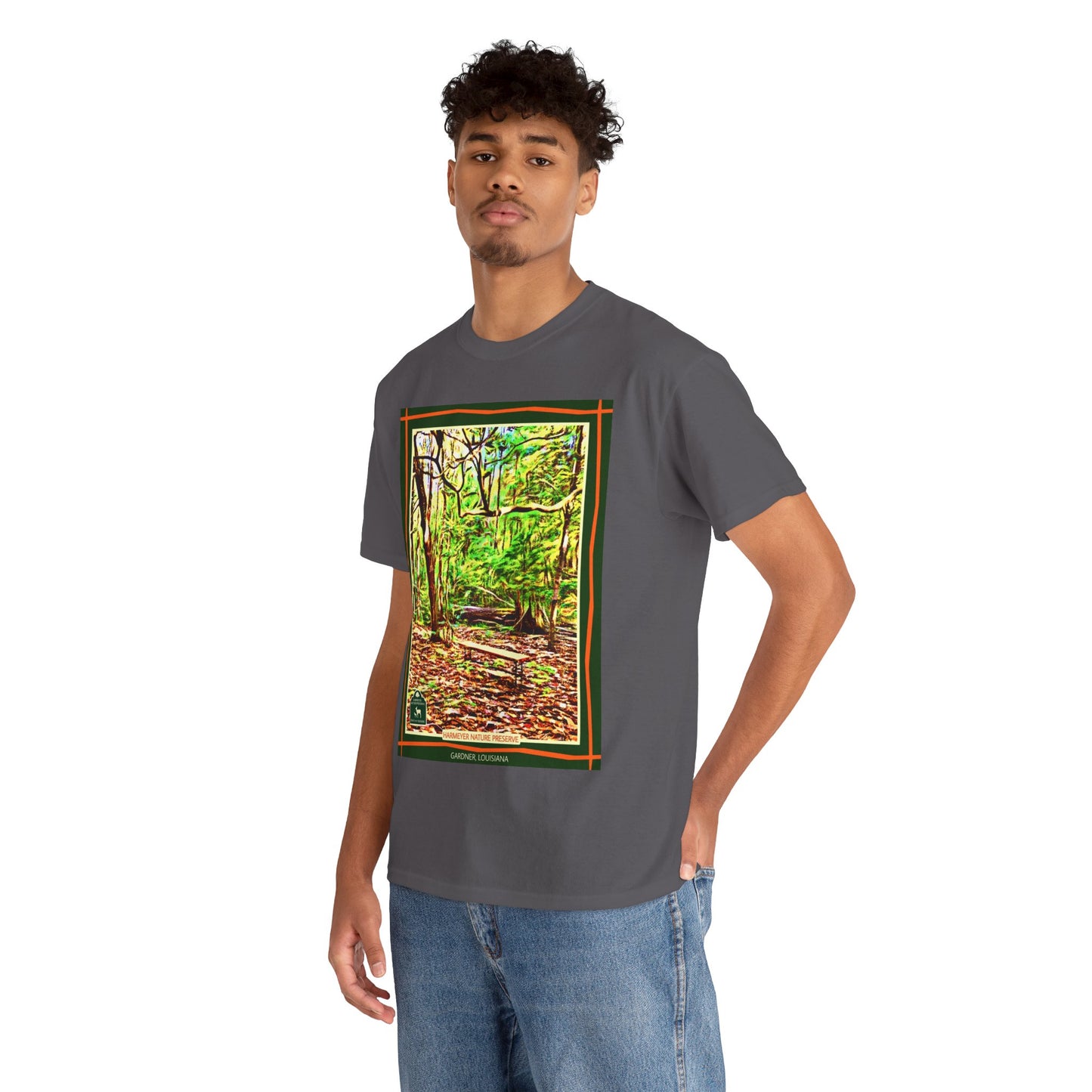 Harmeyer Nature Preserve Tee — Stylized Nature Park Graphic