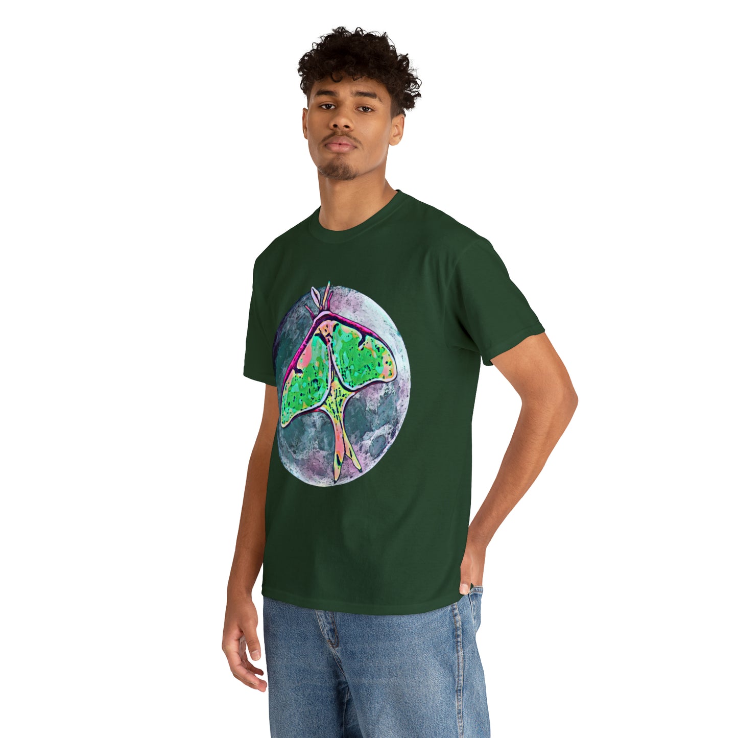 Luna Moth Unisex Heavy Cotton Tee