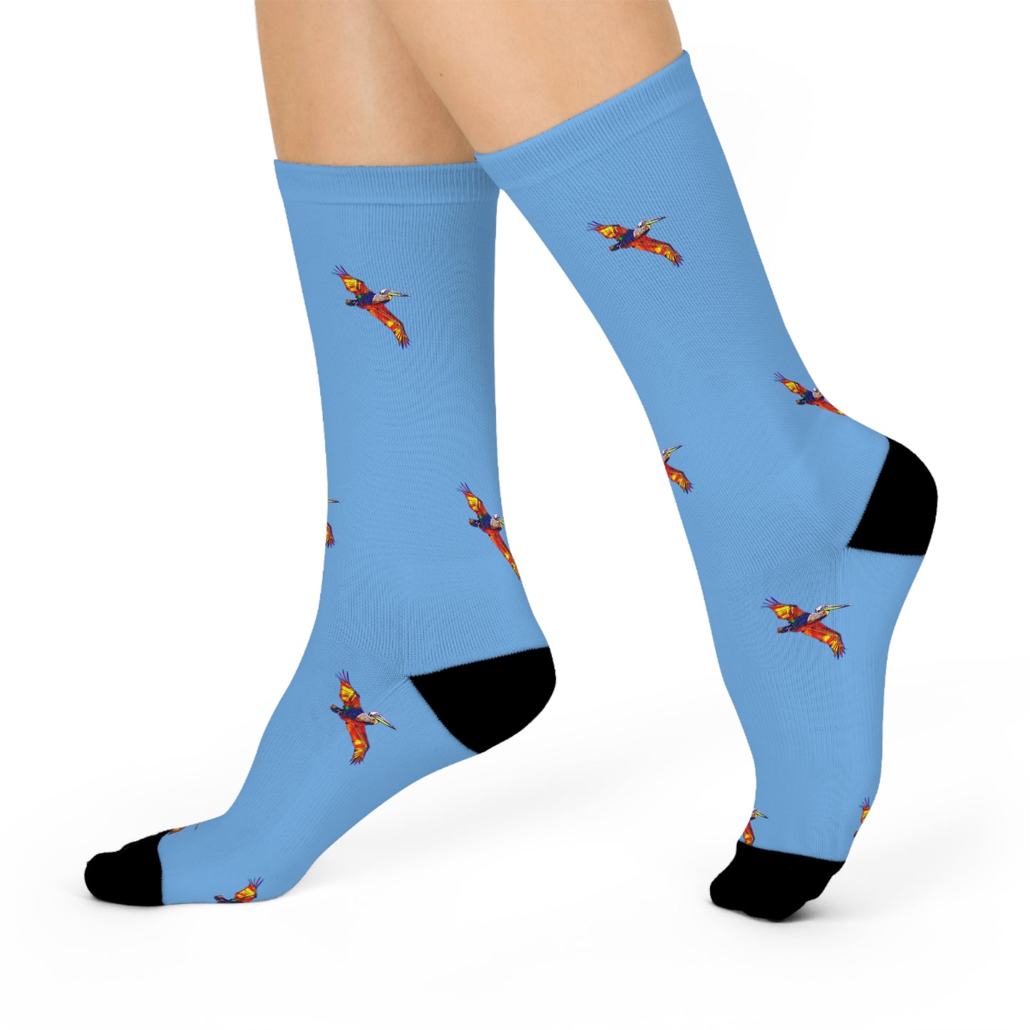 Sunlit Pelican Crew Socks