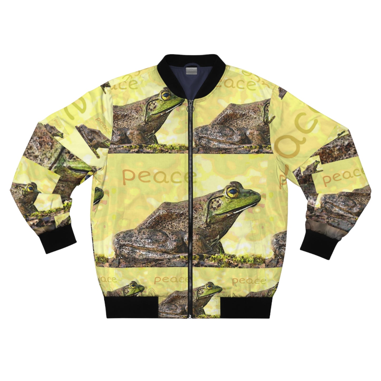 Frog of Peace Full-Zip Bomber Jacket