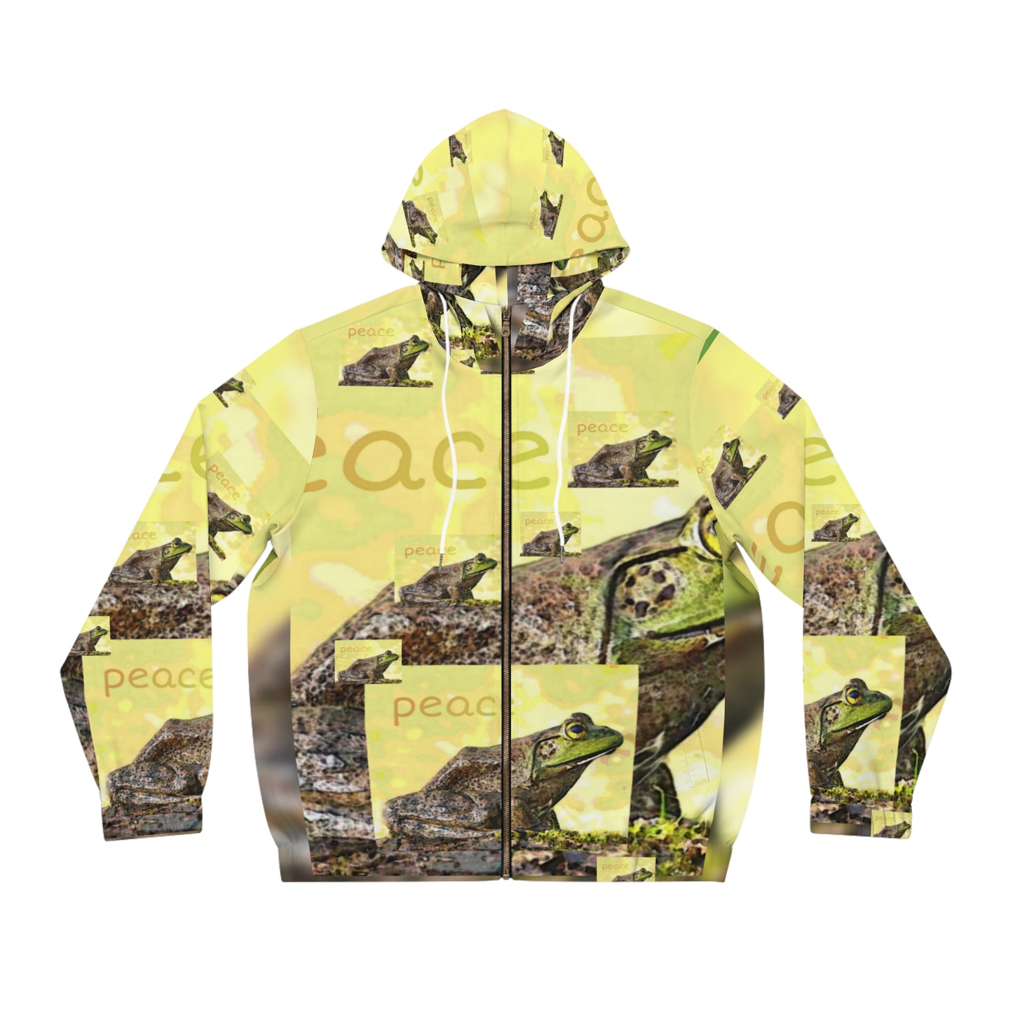 Men's Full-Zip Frog of Peace Hoodie