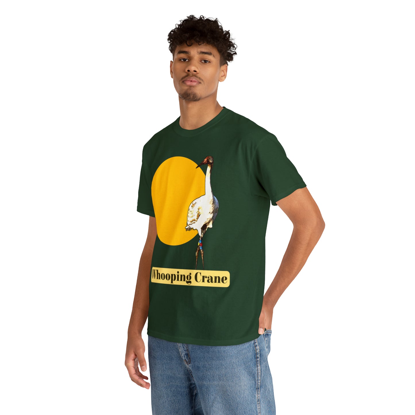 Whooping Crane Unisex Heavy Cotton Tee