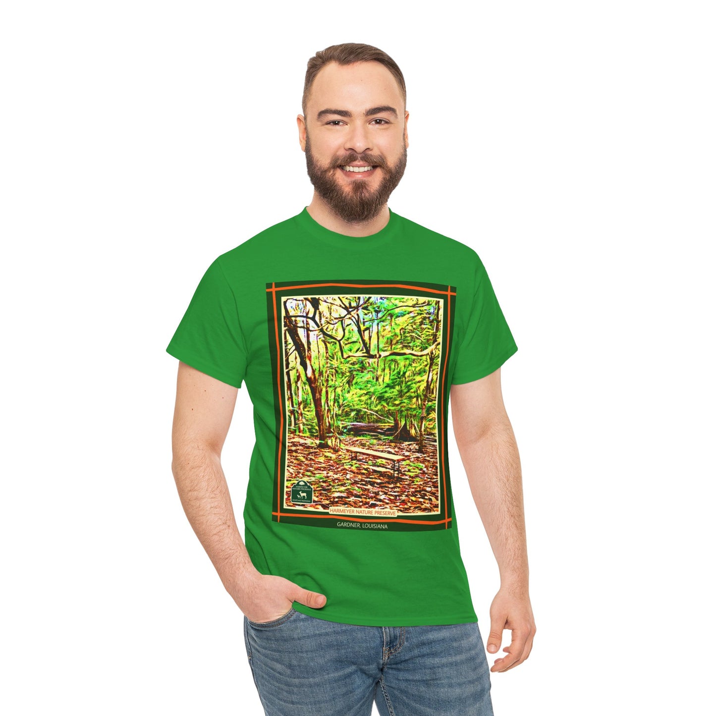 Harmeyer Nature Preserve Tee — Stylized Nature Park Graphic