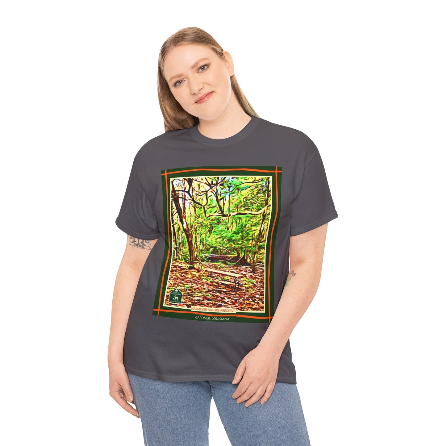 Harmeyer Nature Preserve Tee — Stylized Nature Park Graphic