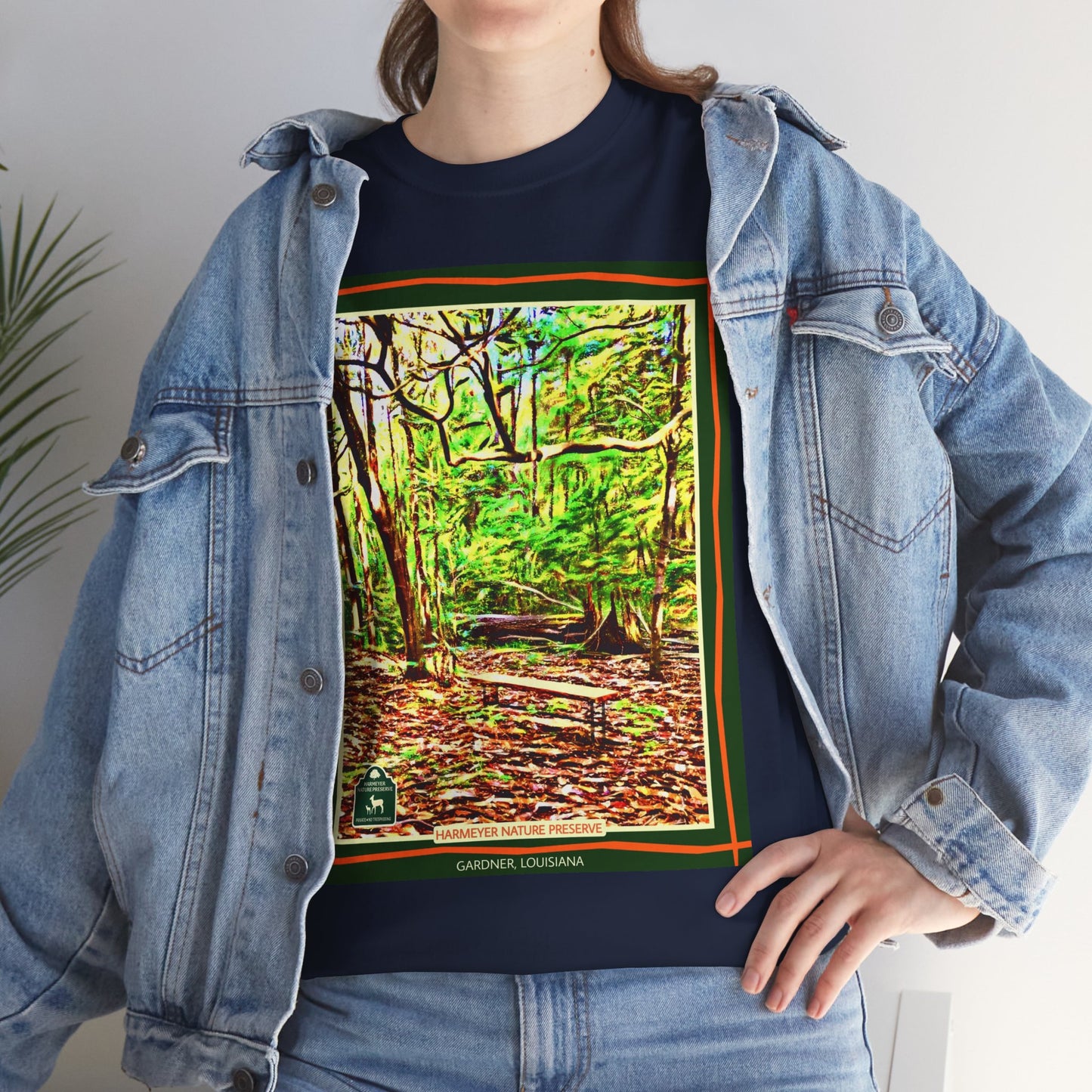 Harmeyer Nature Preserve Tee — Stylized Nature Park Graphic