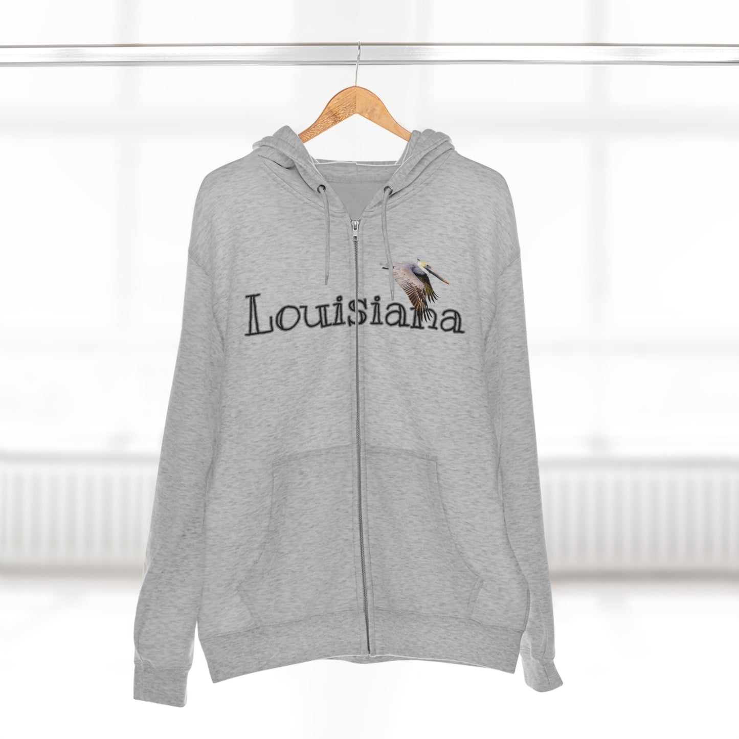 Unisex Premium Louisiana Full-Zip Hoodie